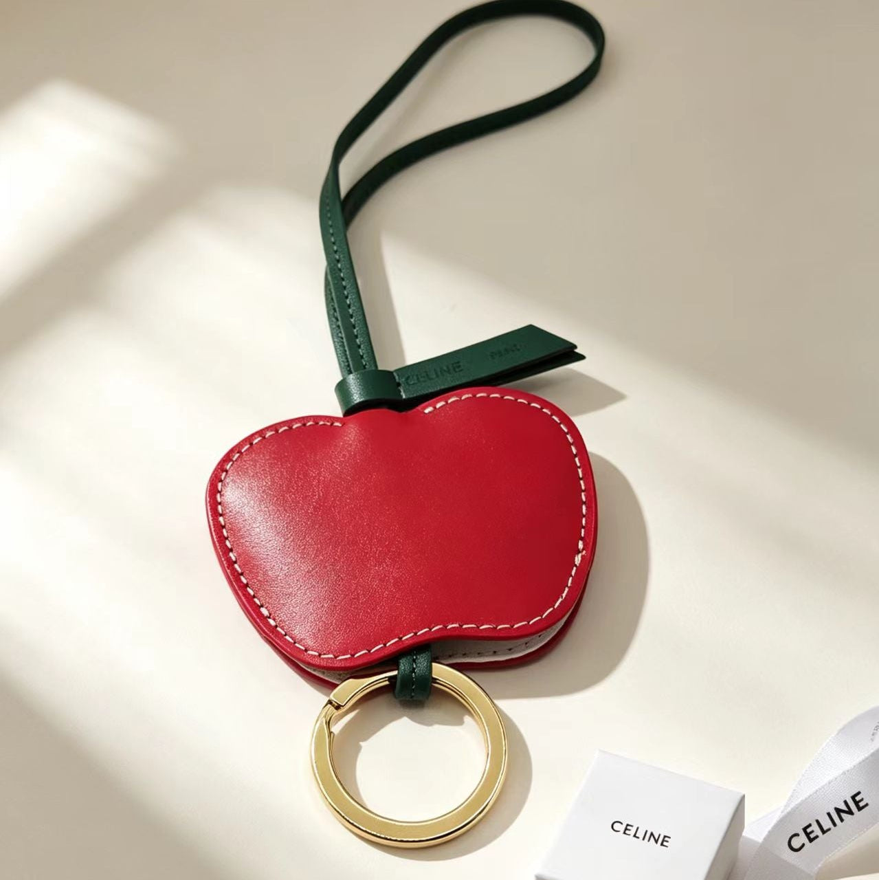 Celine Red Apple Charm