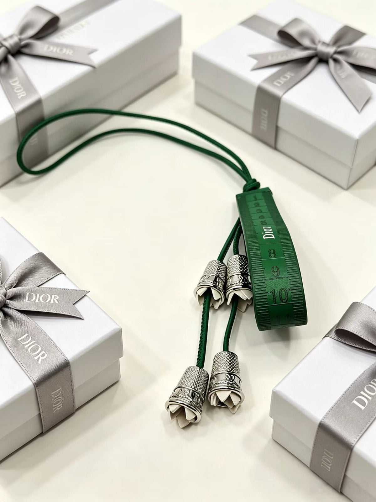 Dior Green Lily Valley Bag Charm