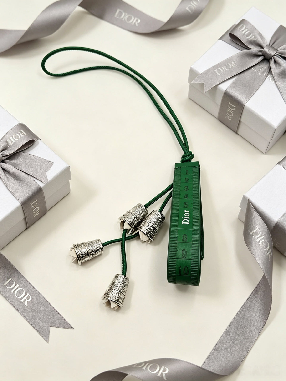 Dior Green Lily Valley Bag Charm