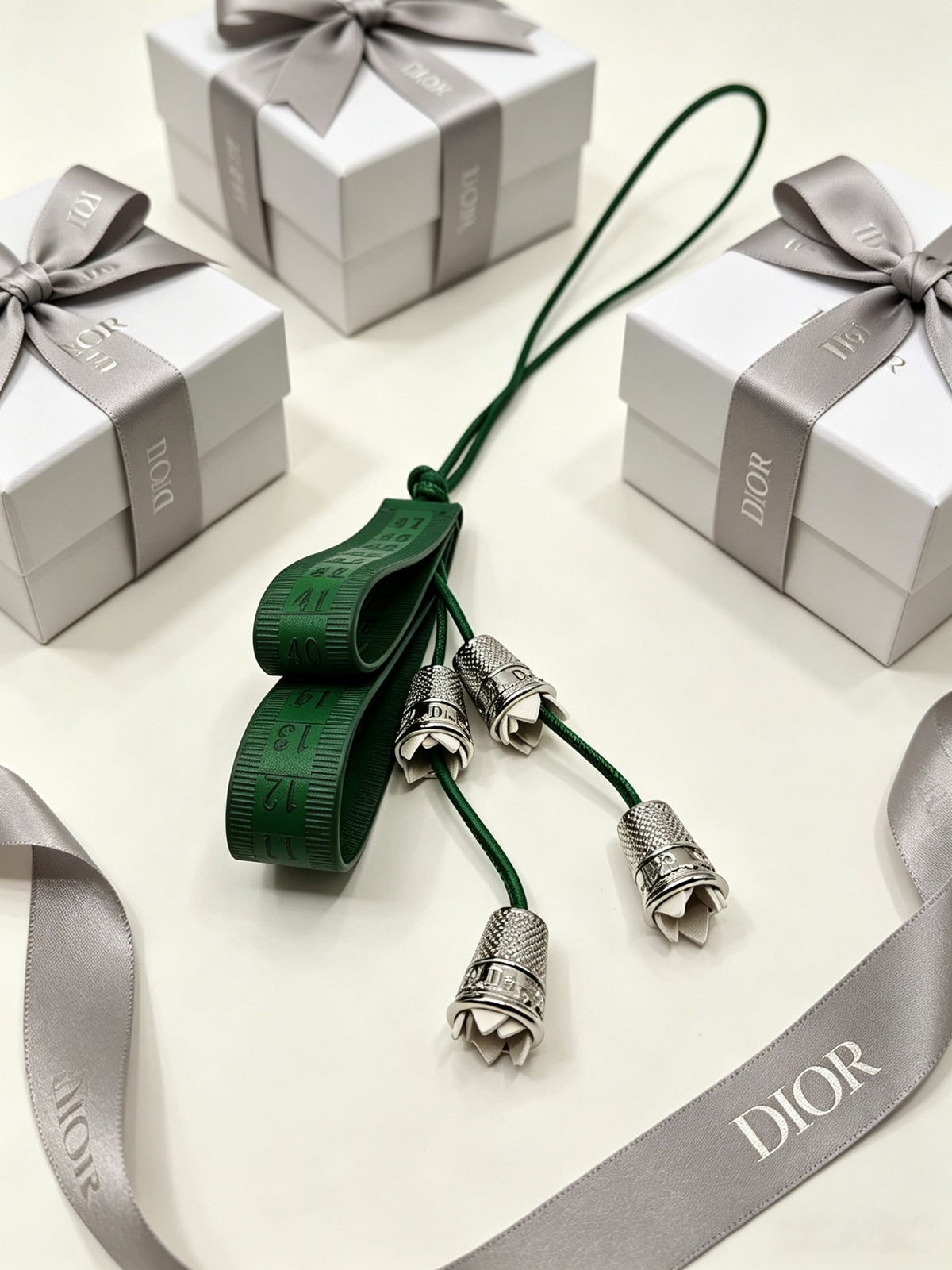 Dior Green Lily Valley Bag Charm
