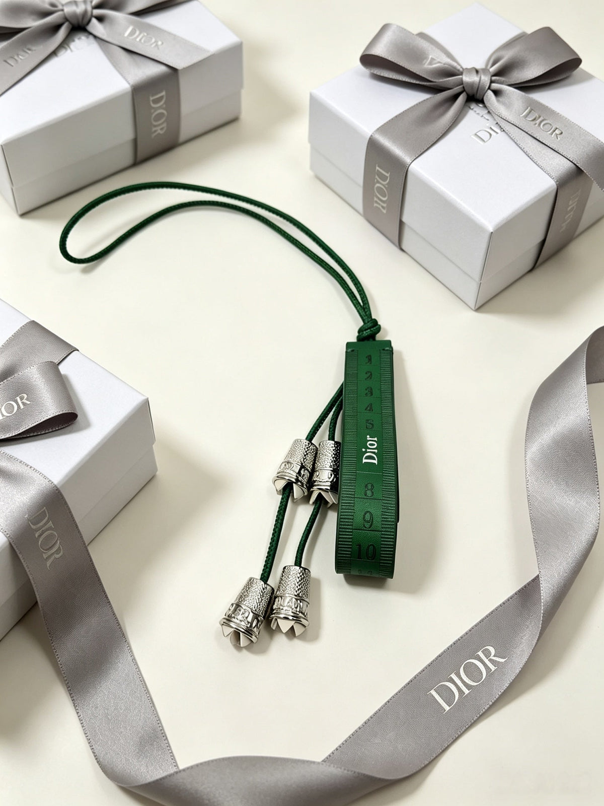 Dior Green Lily Valley Bag Charm