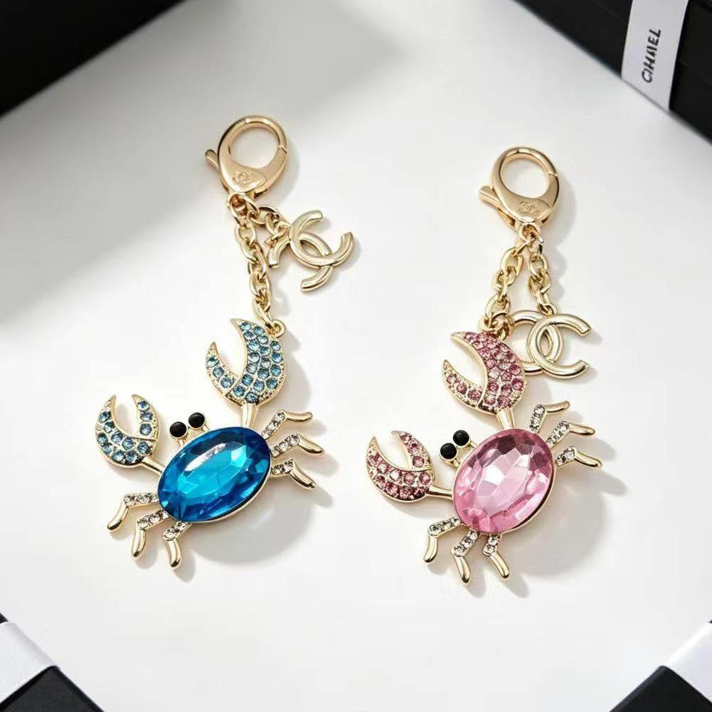 Chanel Crystal Crab Bag Charm