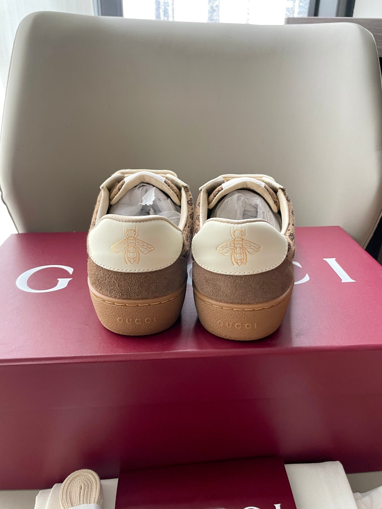 GG 26 Sneaker Brown Canvas Suede 632802