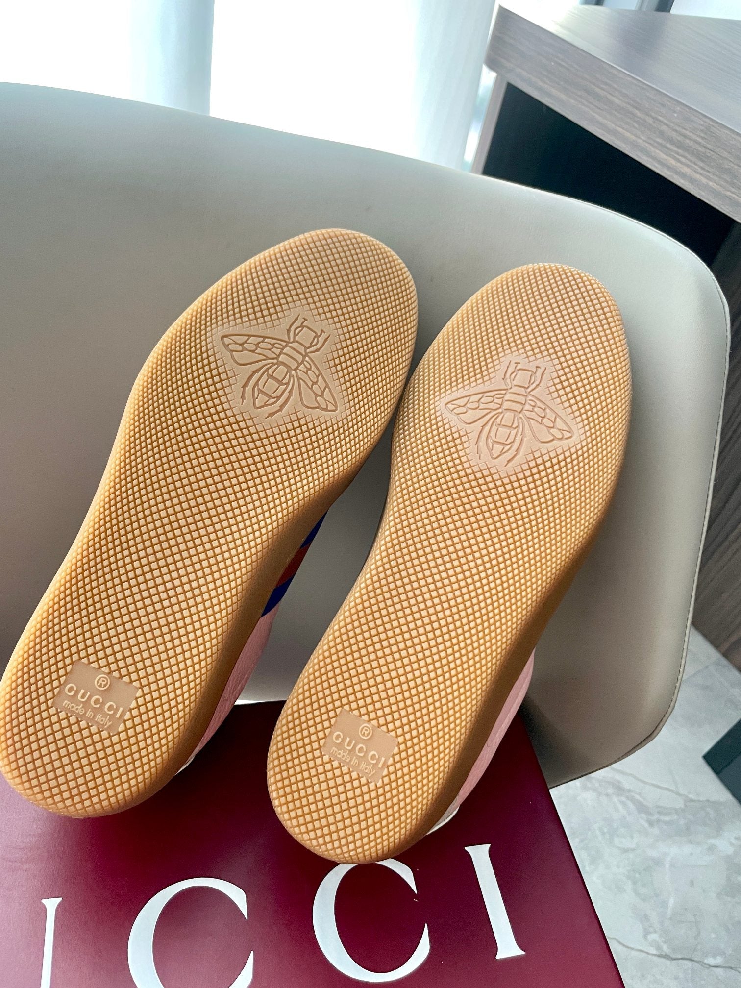 GG 26 Sneaker Brown Gray Canvas Suede 632803