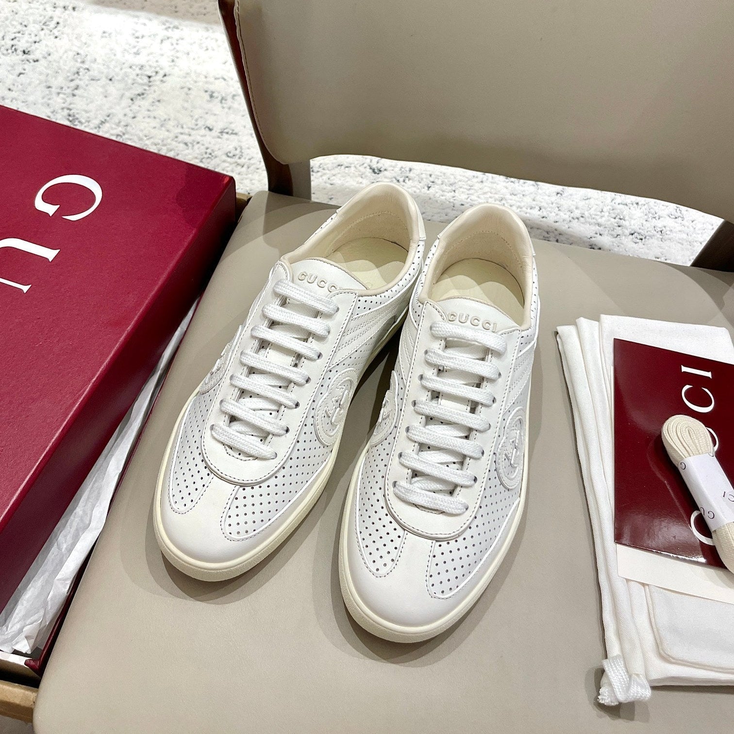 GG 26 Sneaker Ivory Sheepskin 632816