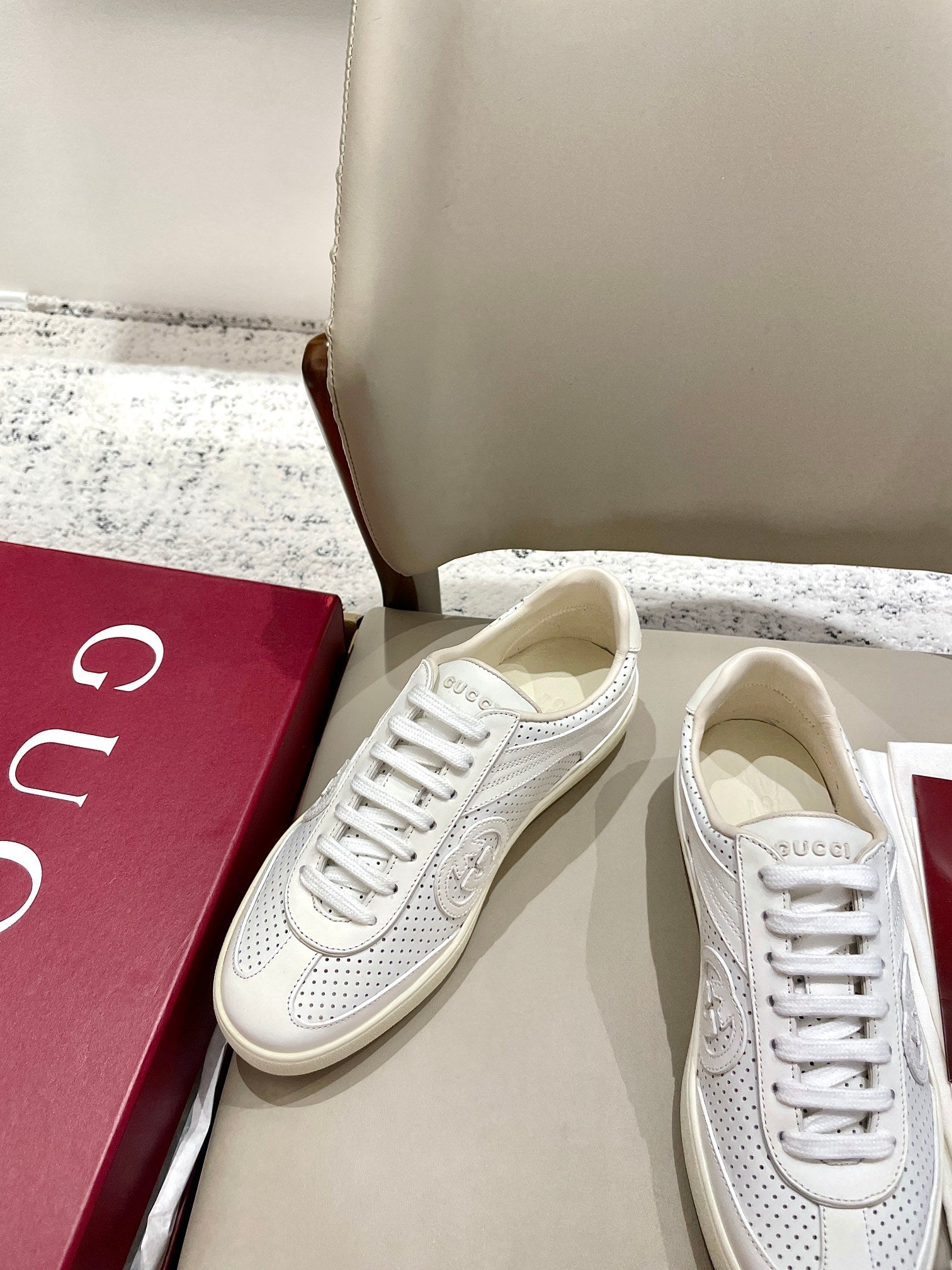 GG 26 Sneaker Ivory Sheepskin 632816