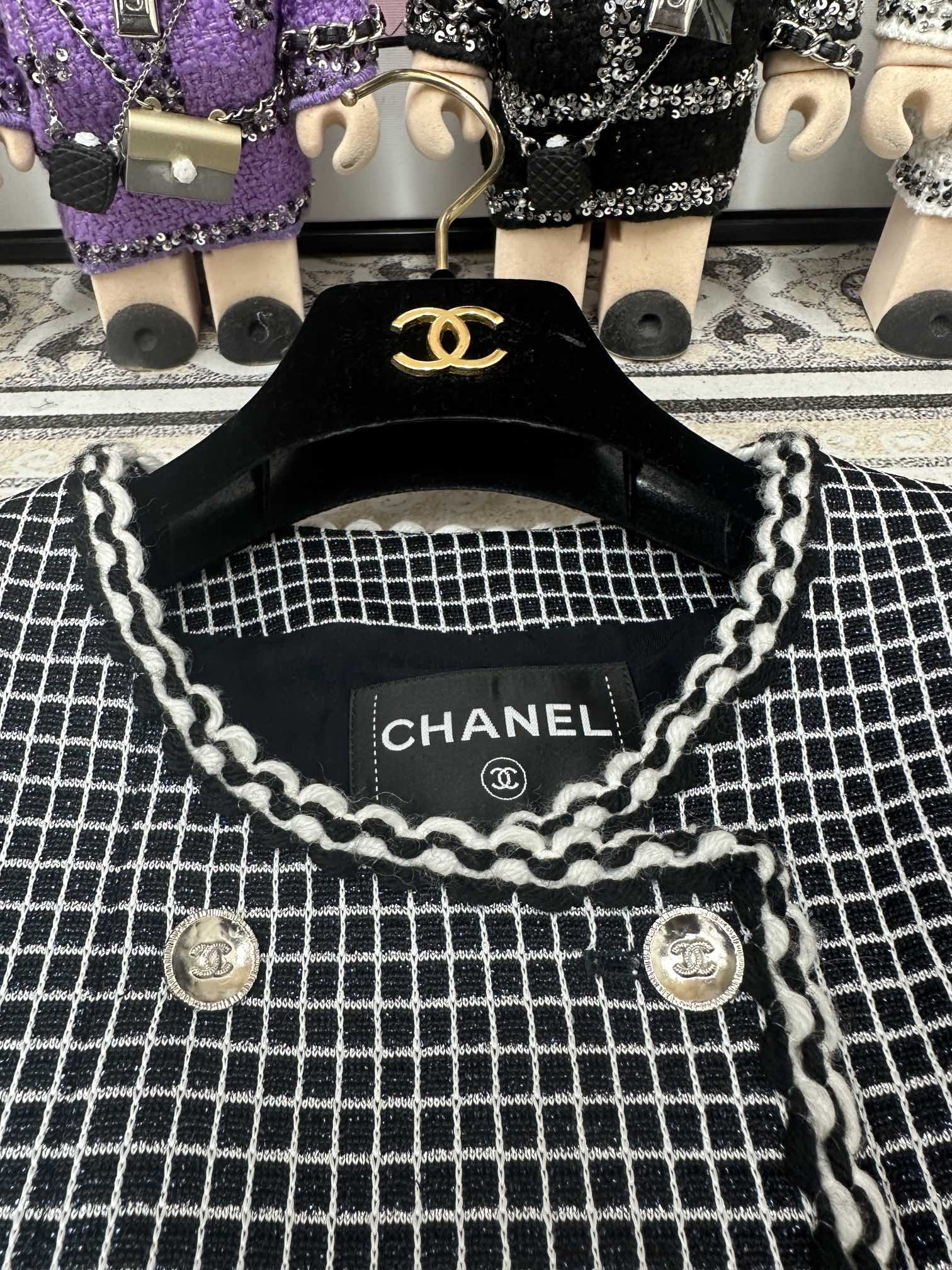 CC 25 Black Tweed Jacket Viscose Polyamide 251970