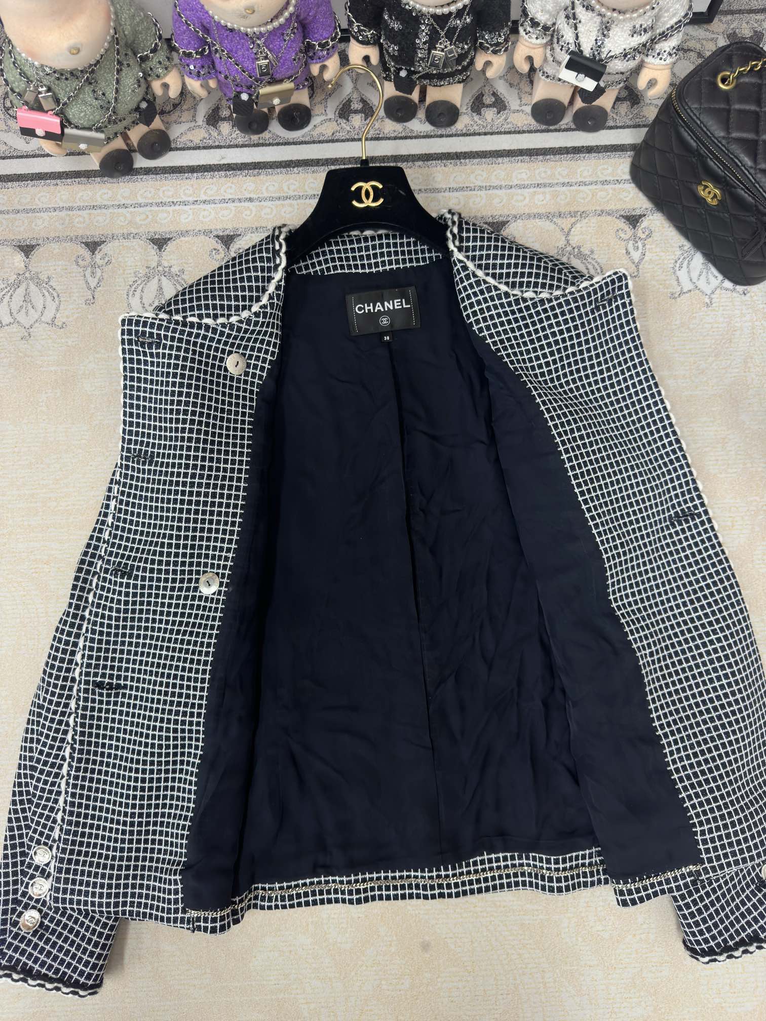 CC 25 Black Tweed Jacket Viscose Polyamide 251970