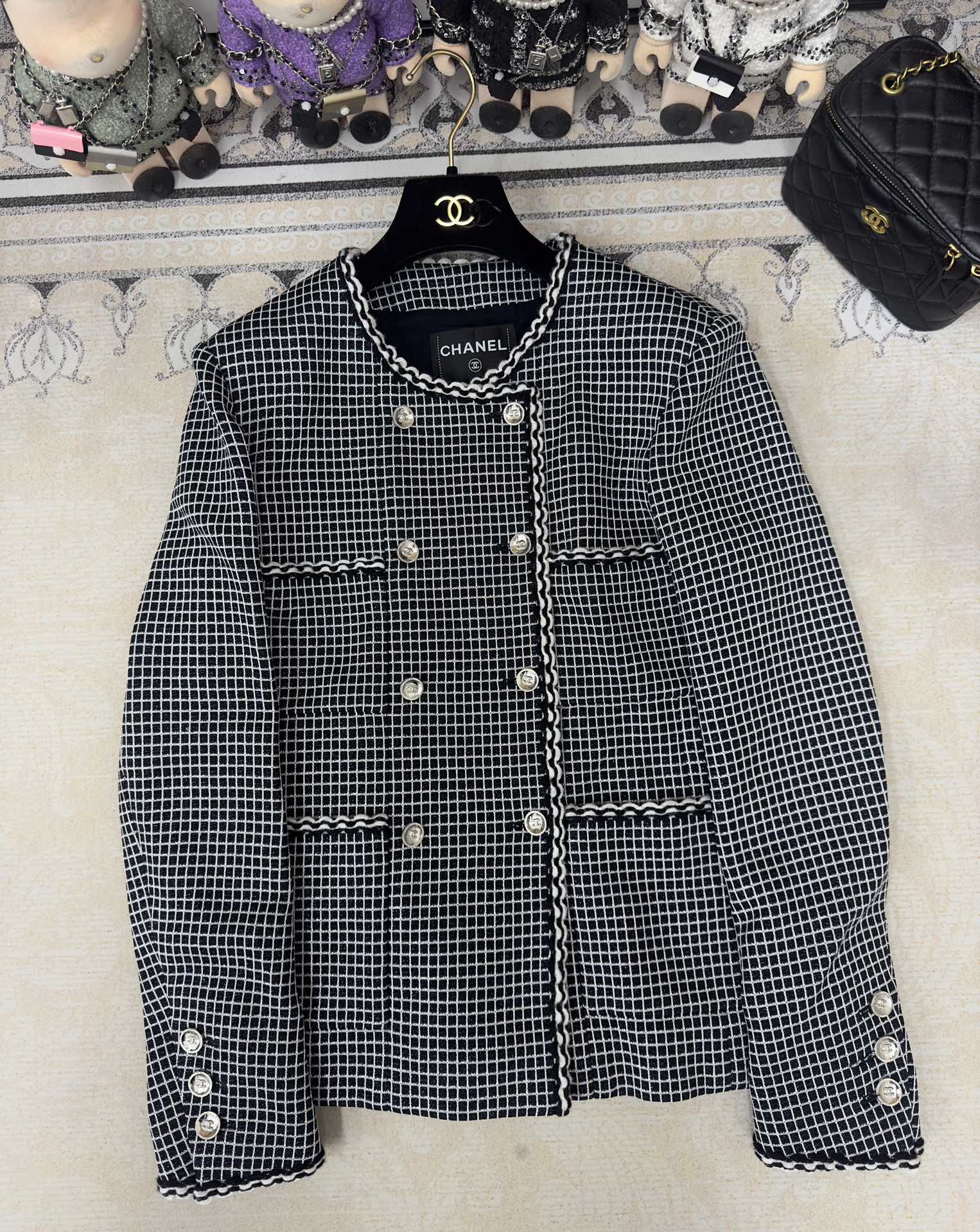 CC 25 Black Tweed Jacket Viscose Polyamide 251970