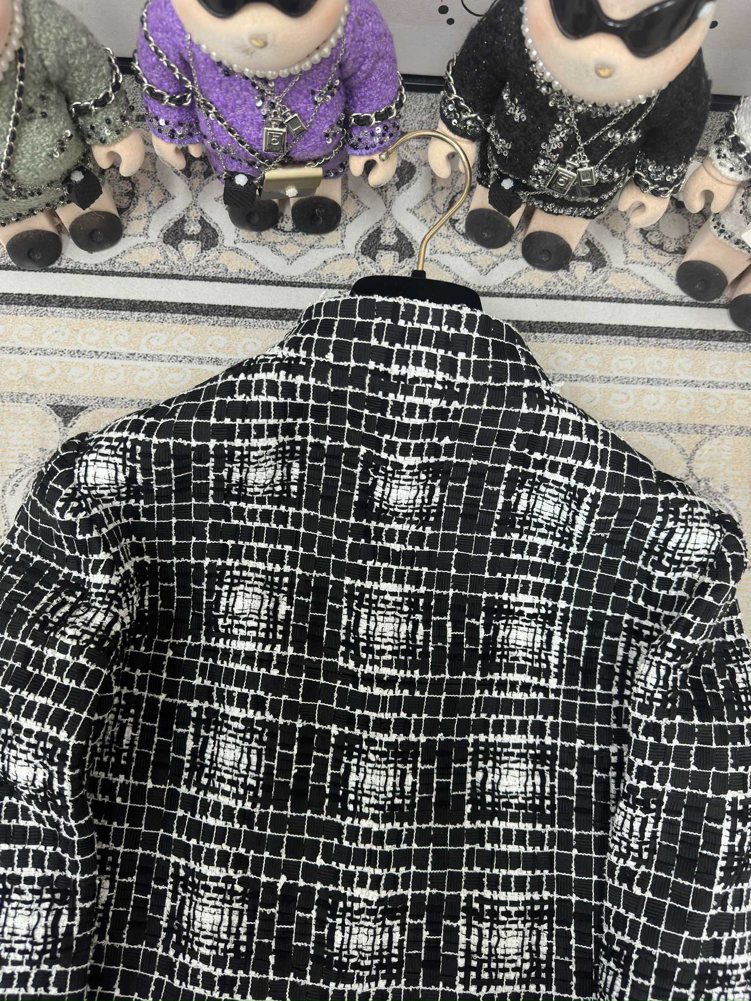 CC 25 Tweed Jacket Black Polyamide Cotton 251893