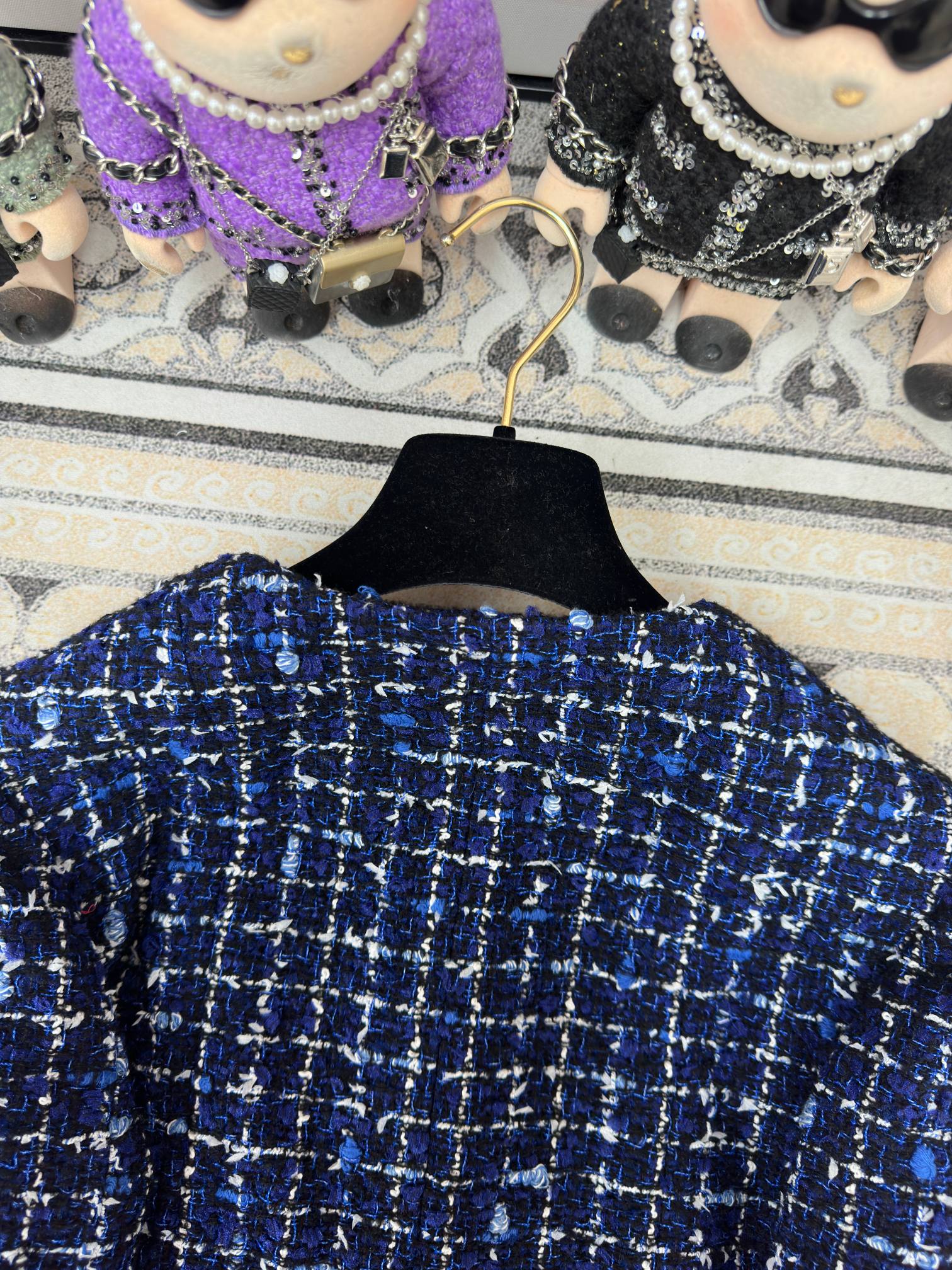 CC  Tweed Jacket Blue Polyamide Wool 251879