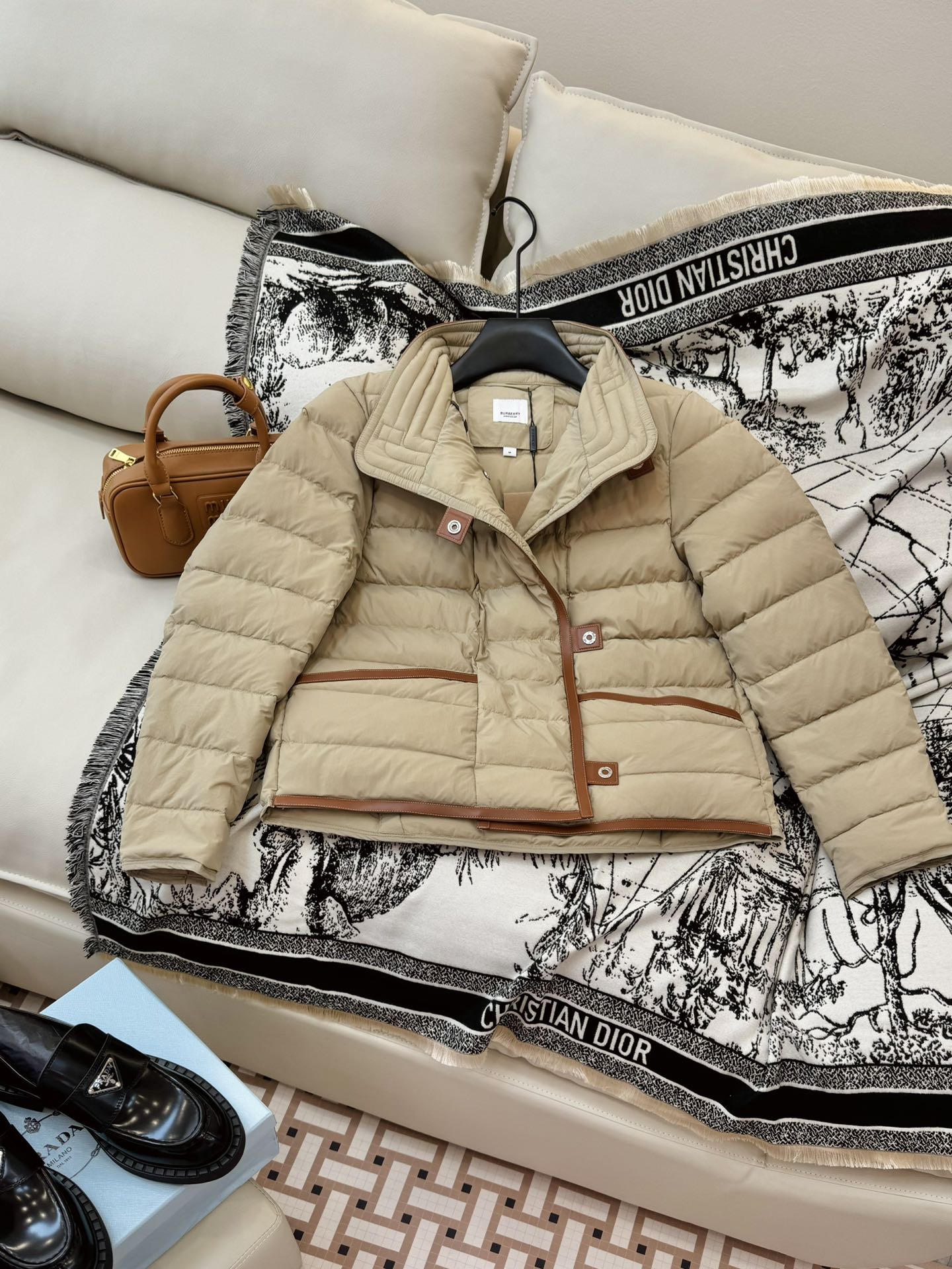 Burberry 25 Jacket Apricot Down Nylon