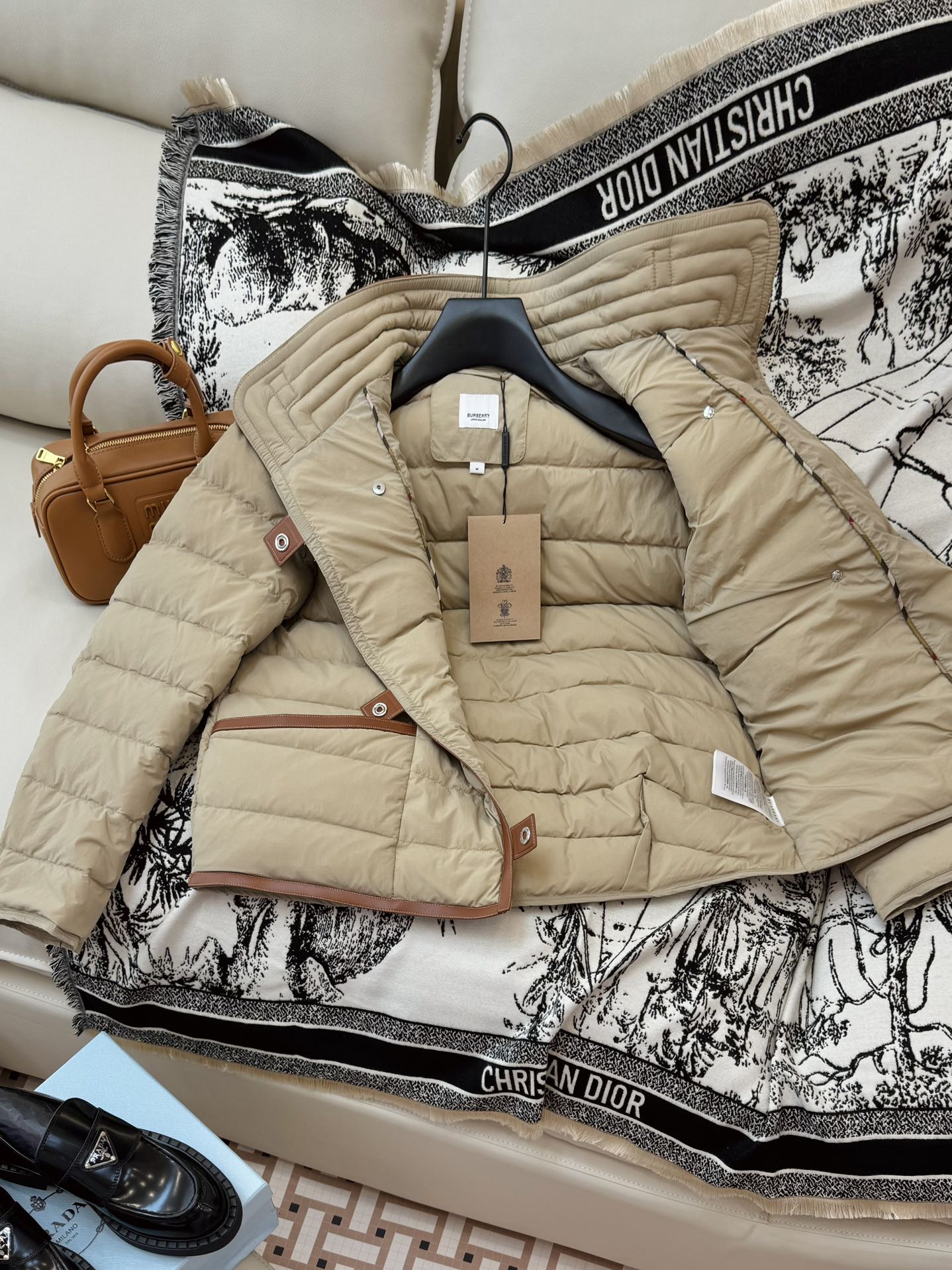 Burberry 25 Jacket Apricot Down Nylon