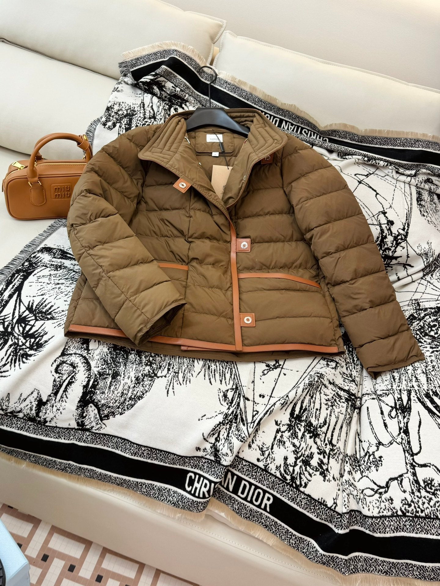 Burberry 25 Jacket Brown Down Nylon