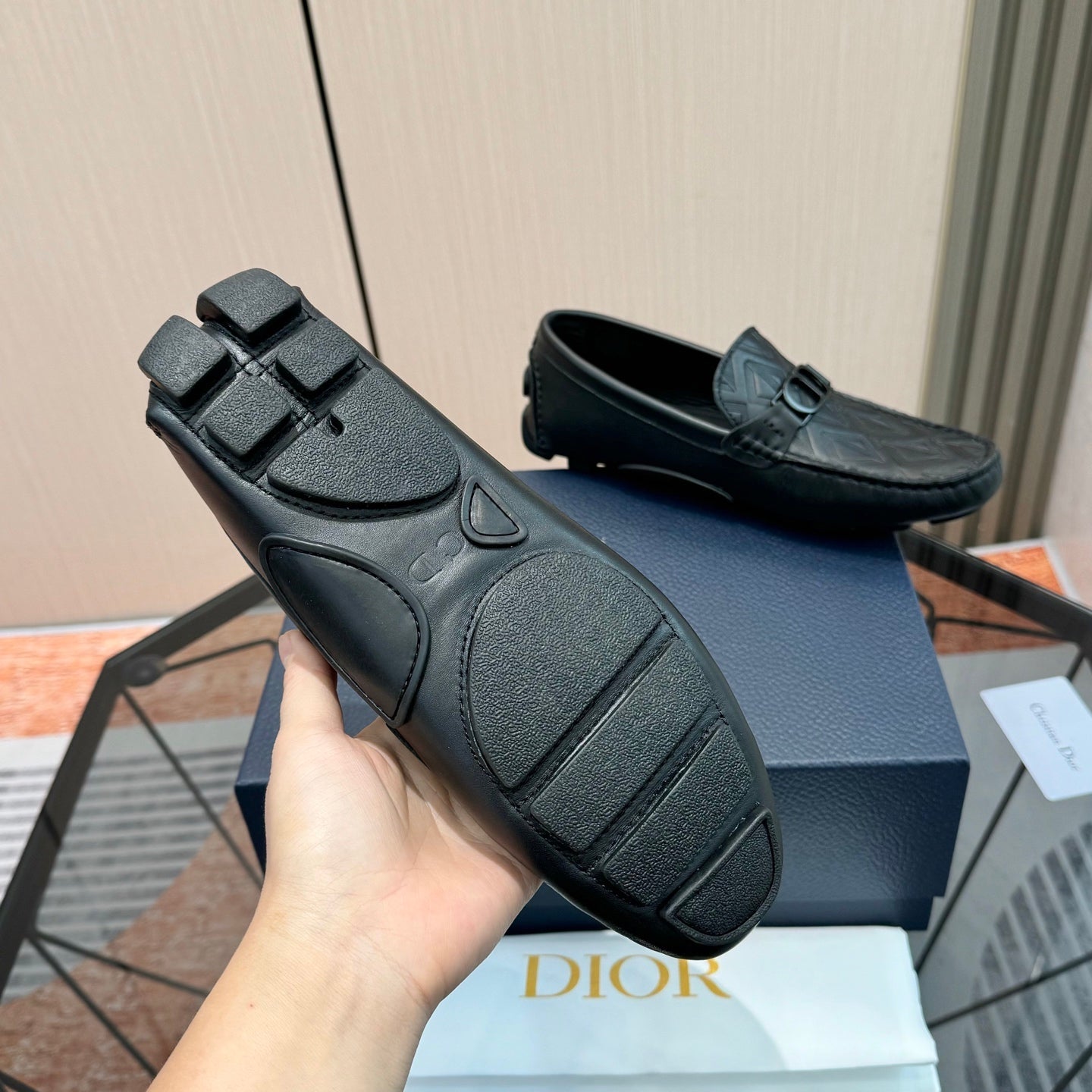 CD Loafer Black Calfskin 638581