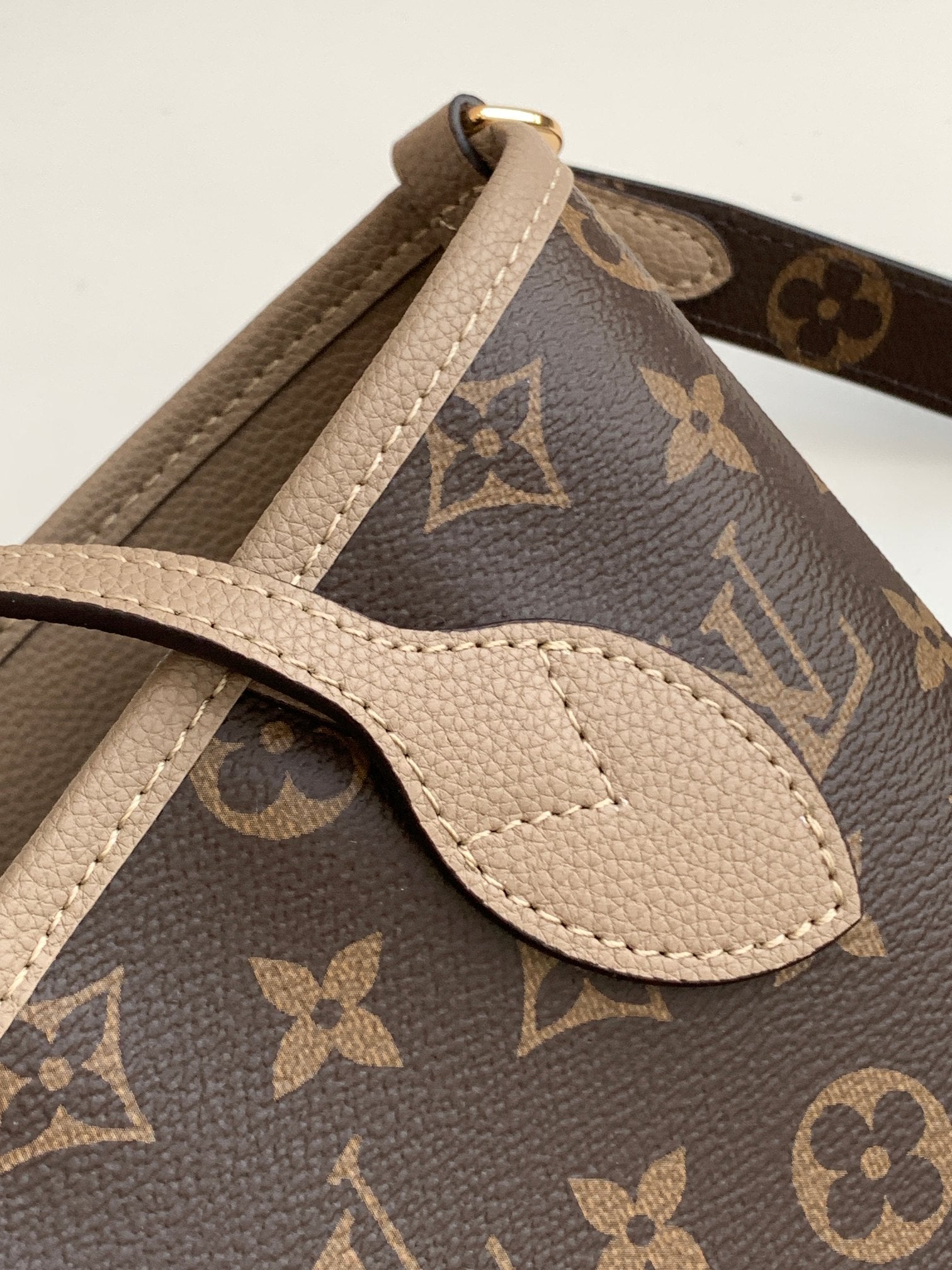 Neverfull 24 Bandoulière Inside Out BB Grey Calfskin