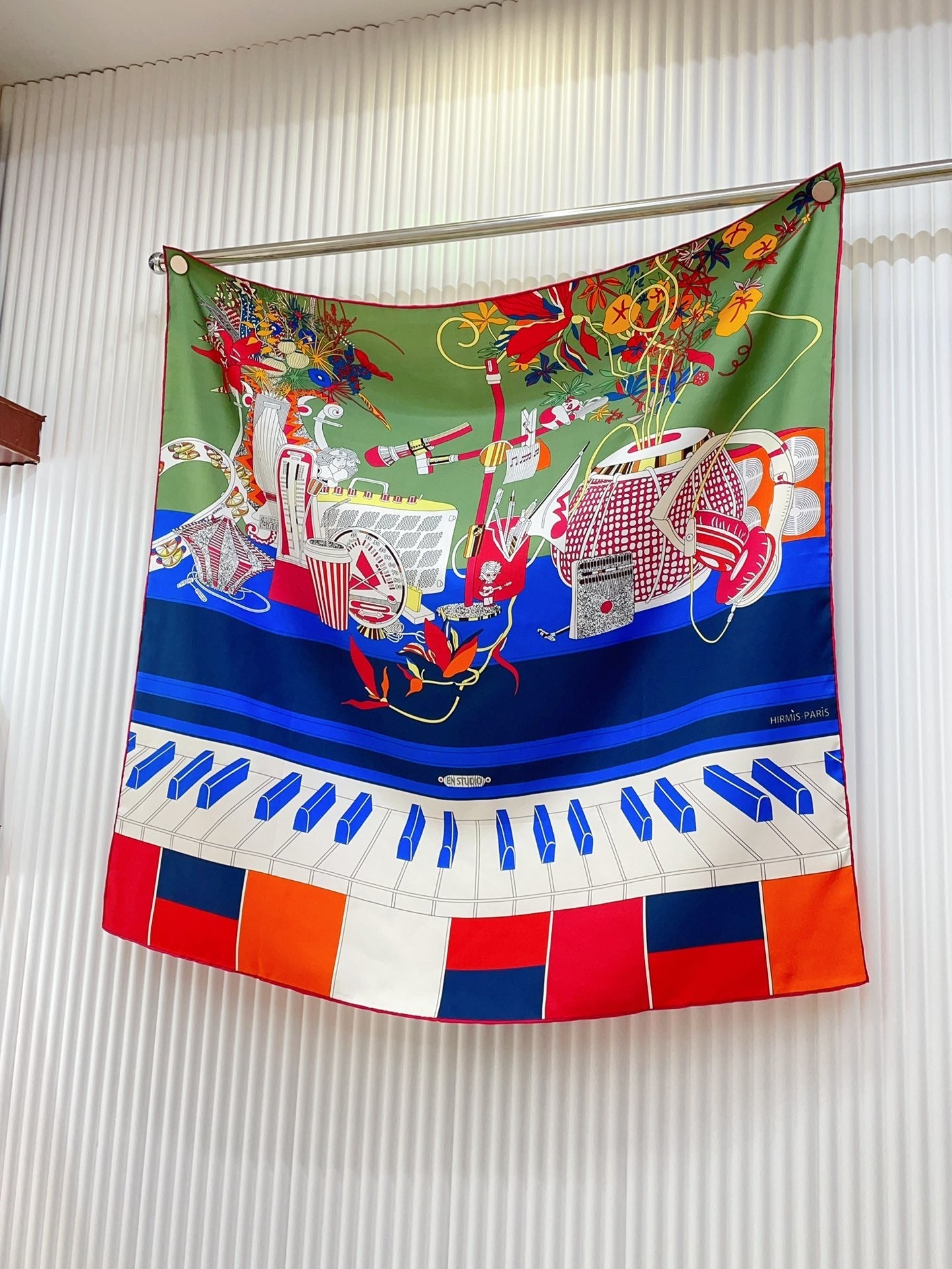 En Studio Scarf 90 CM In Colorful Silk Twill  235406