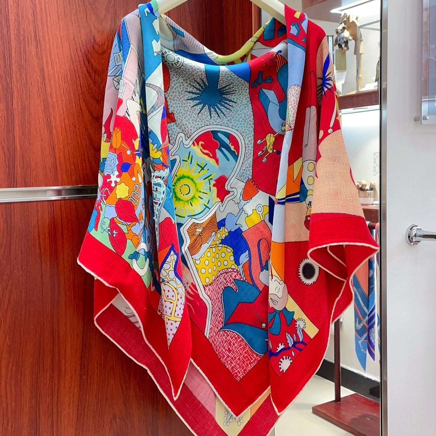 CA DECOIFFE ! SCARF 140 CM IN COLORFUL SILK