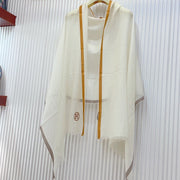 SCARF 180 CM IN WHITE CASHMERE 388147