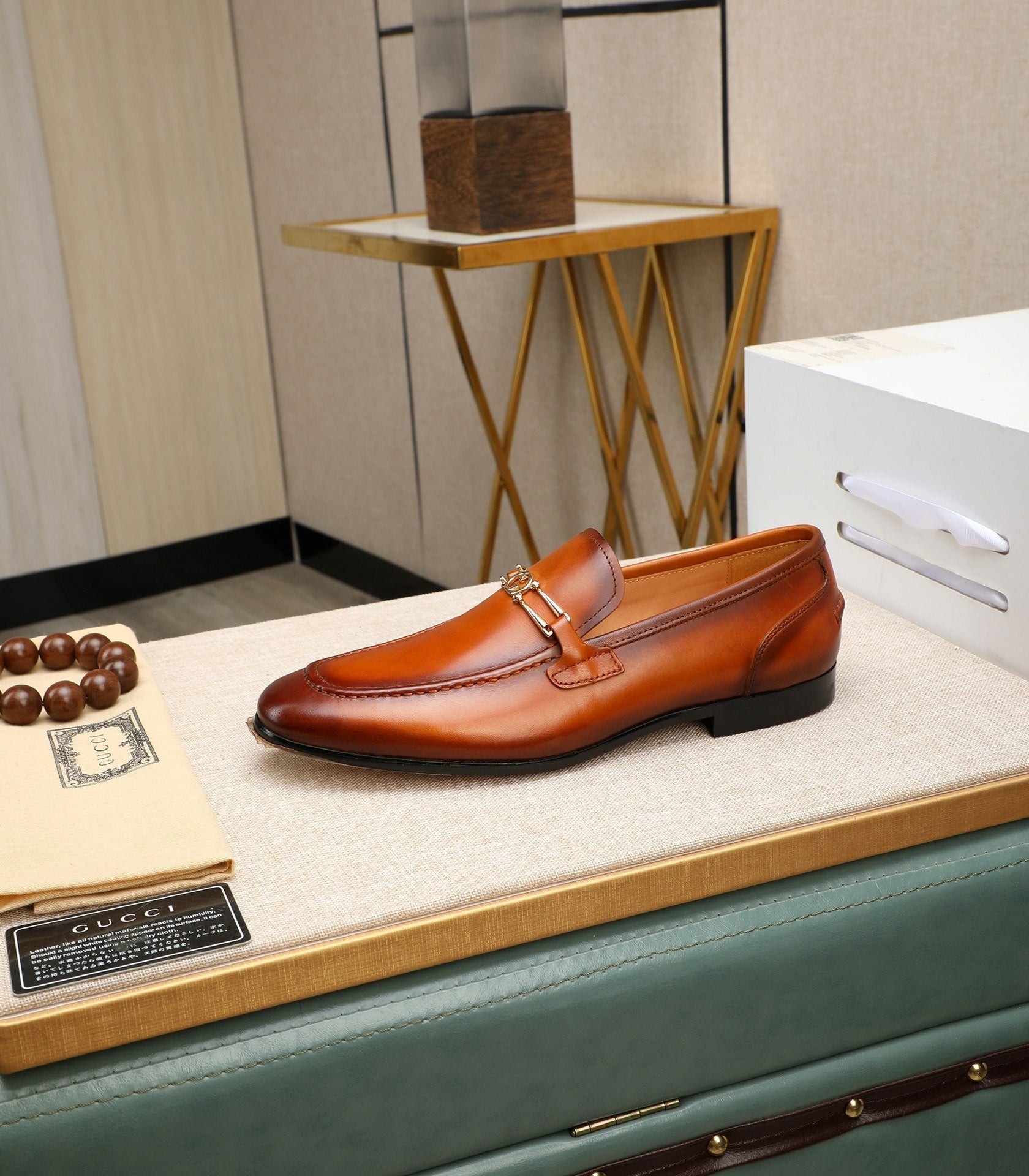 GG Men's Phyllis Loafer Brown Cowhide 526007