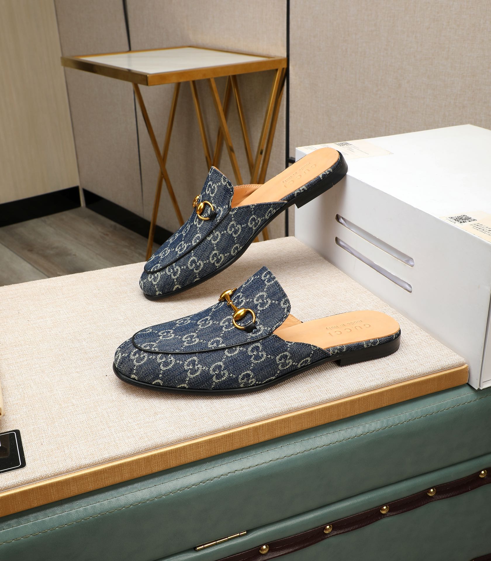 GG Men's Mule Blue Denim 111473