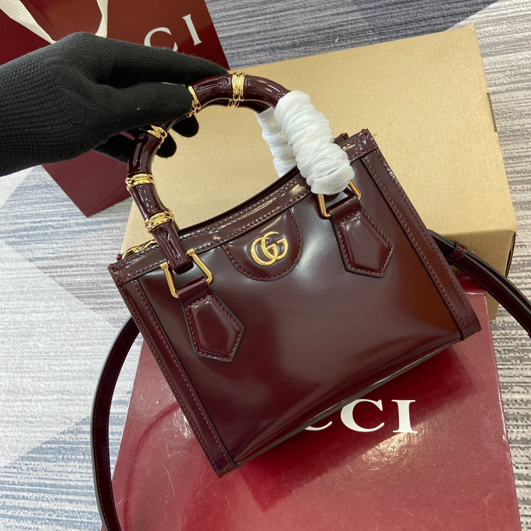 Gucci Bamboo Bag Rosso Ancora Red Leather 339649