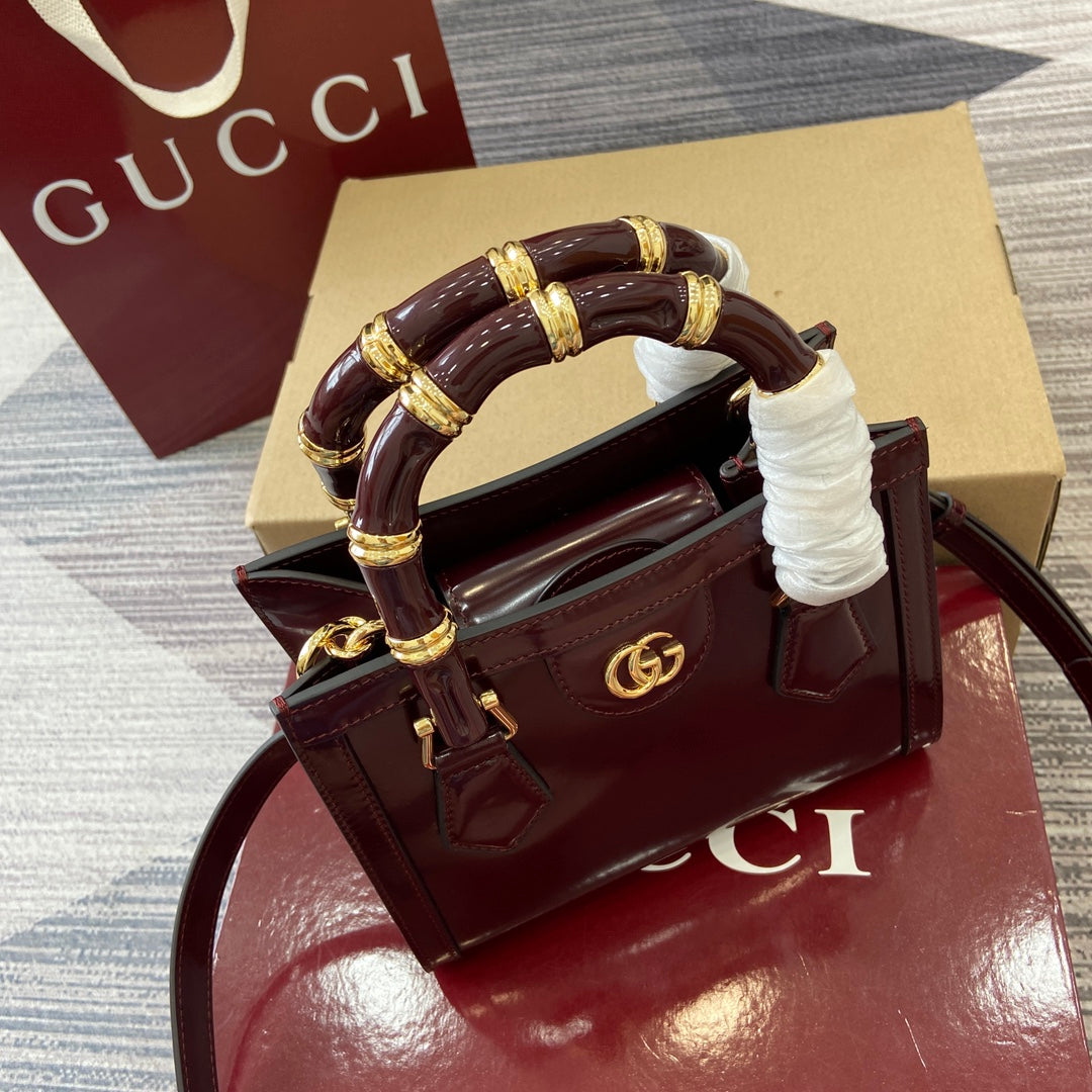 Gucci Bamboo Bag Rosso Ancora Red Leather 339649