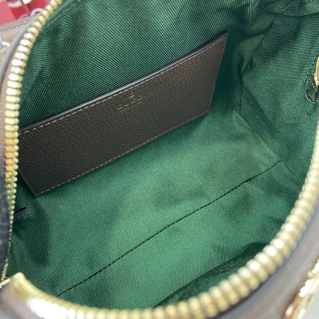 GG Ophidia Bag 21cm Canvas leather 339625