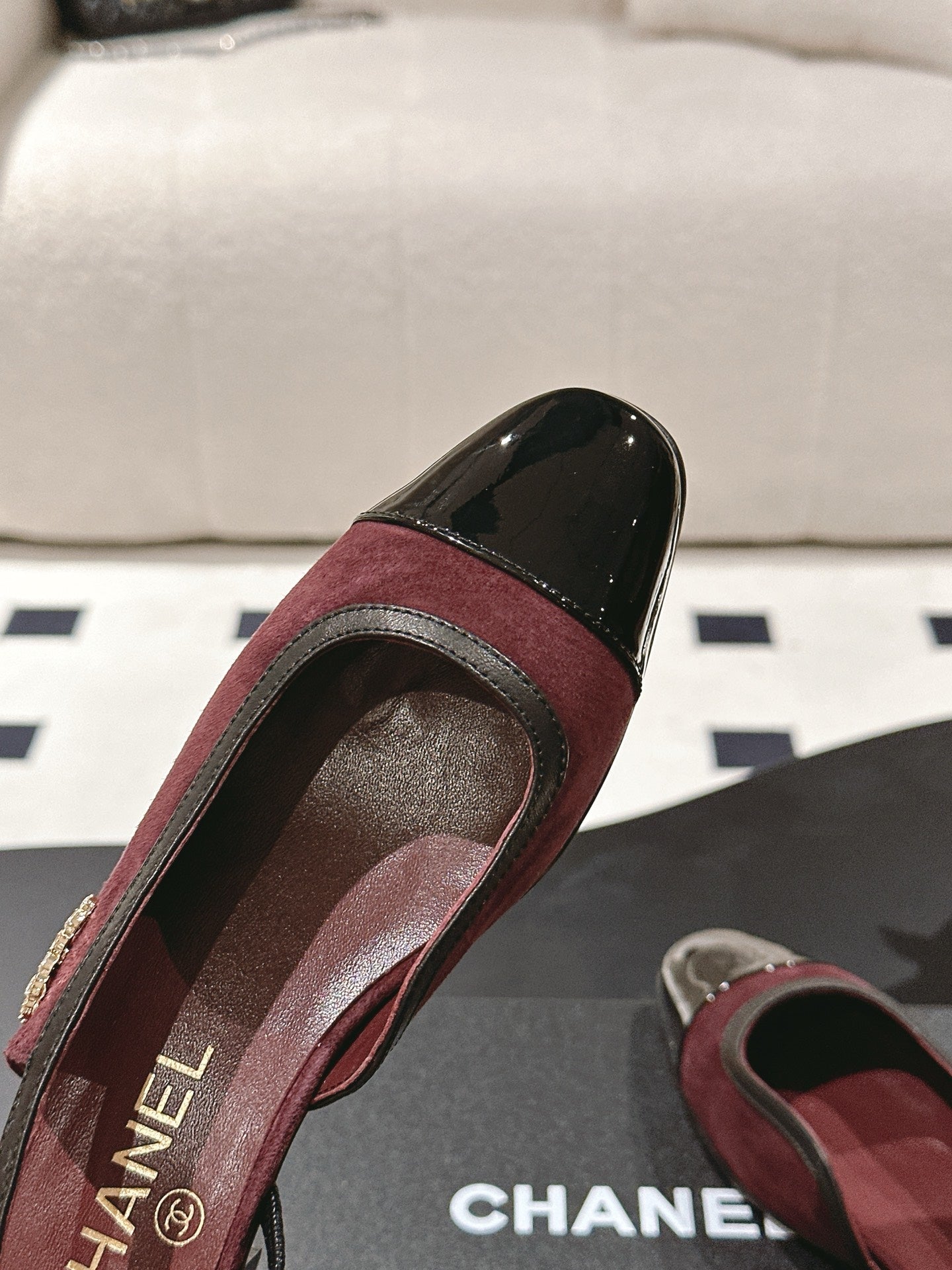 CC Slingback Red Suede 237502