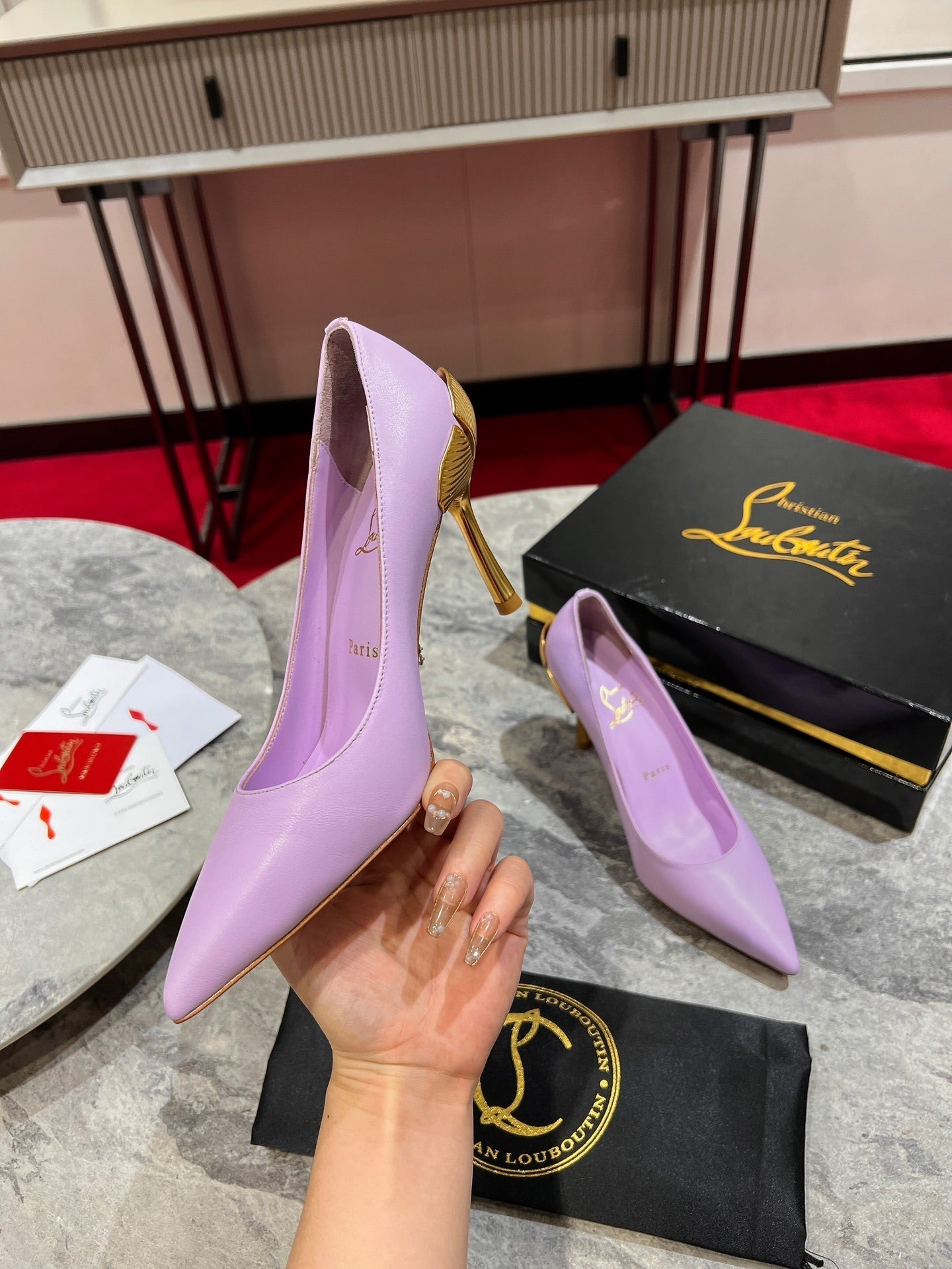 CL Ginko Pump 85mm Pumps Nappa Leather Lilac