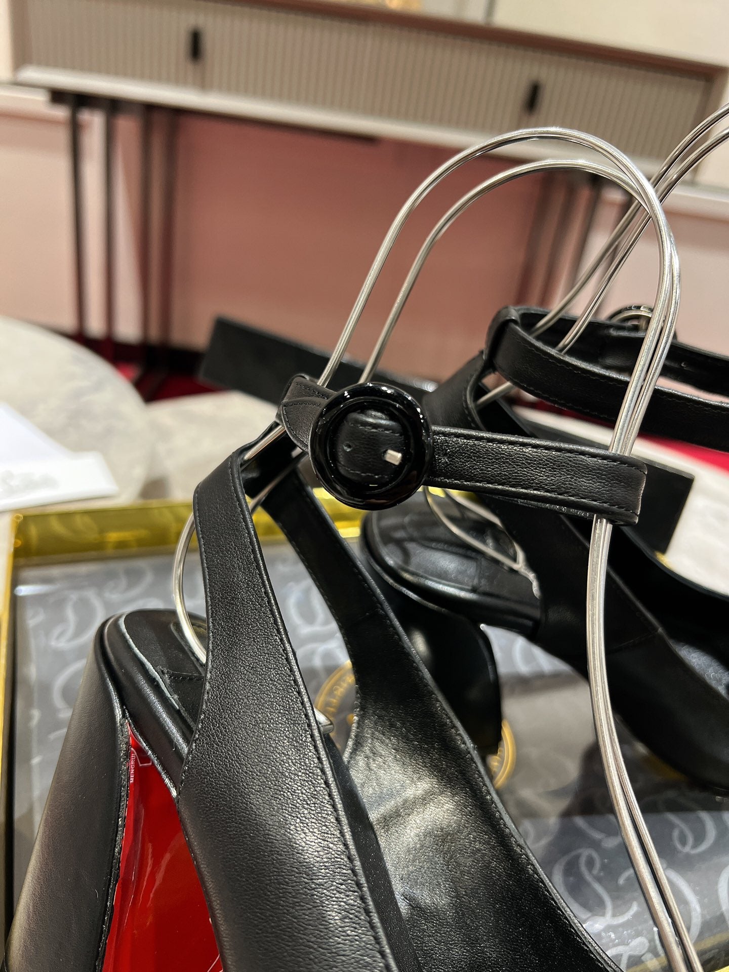 CL Miss Sab Sling Pumps 85mm Nappa Leather Black