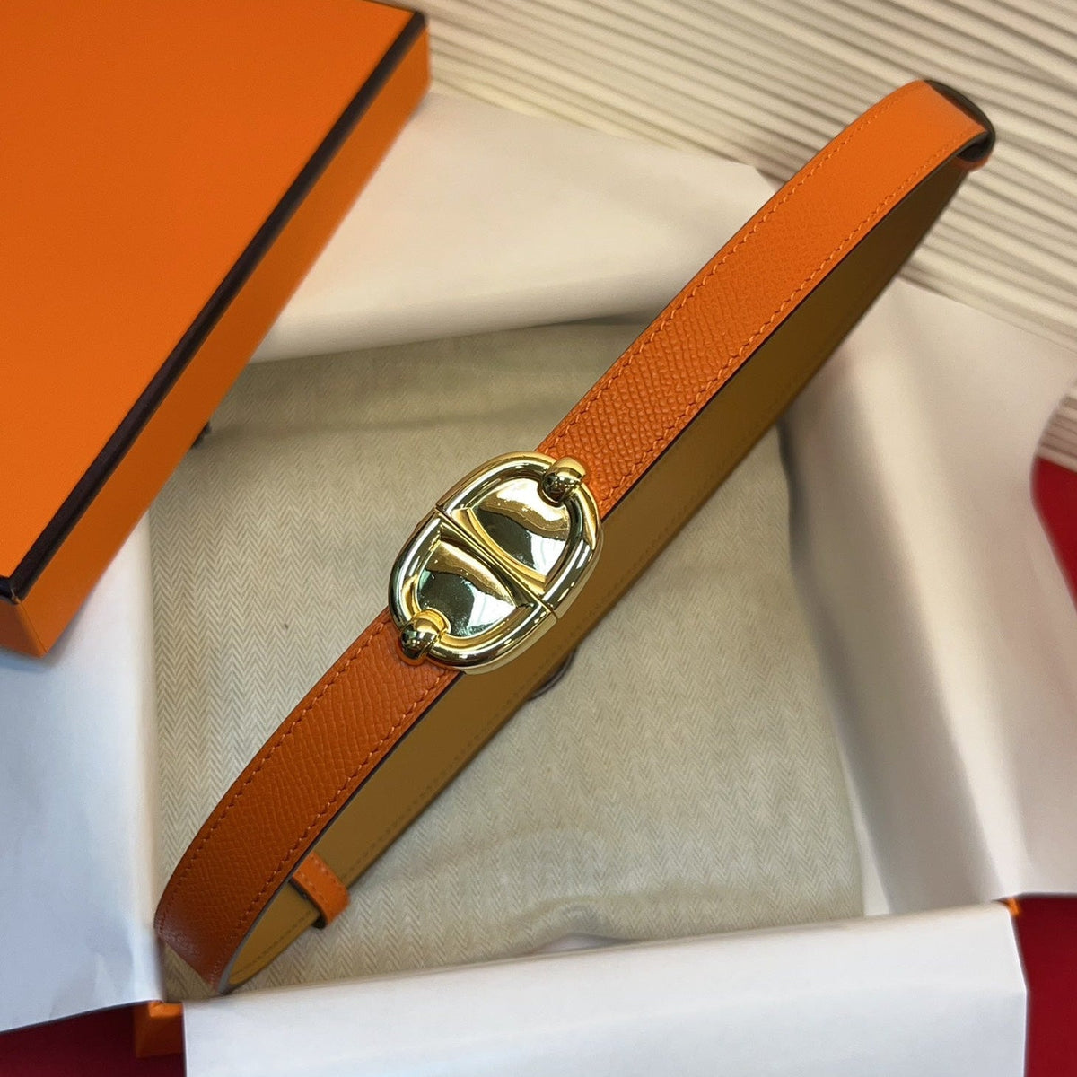 Hermes 2026 Chaine Ancre Belt 18mm Epsom leather 212454