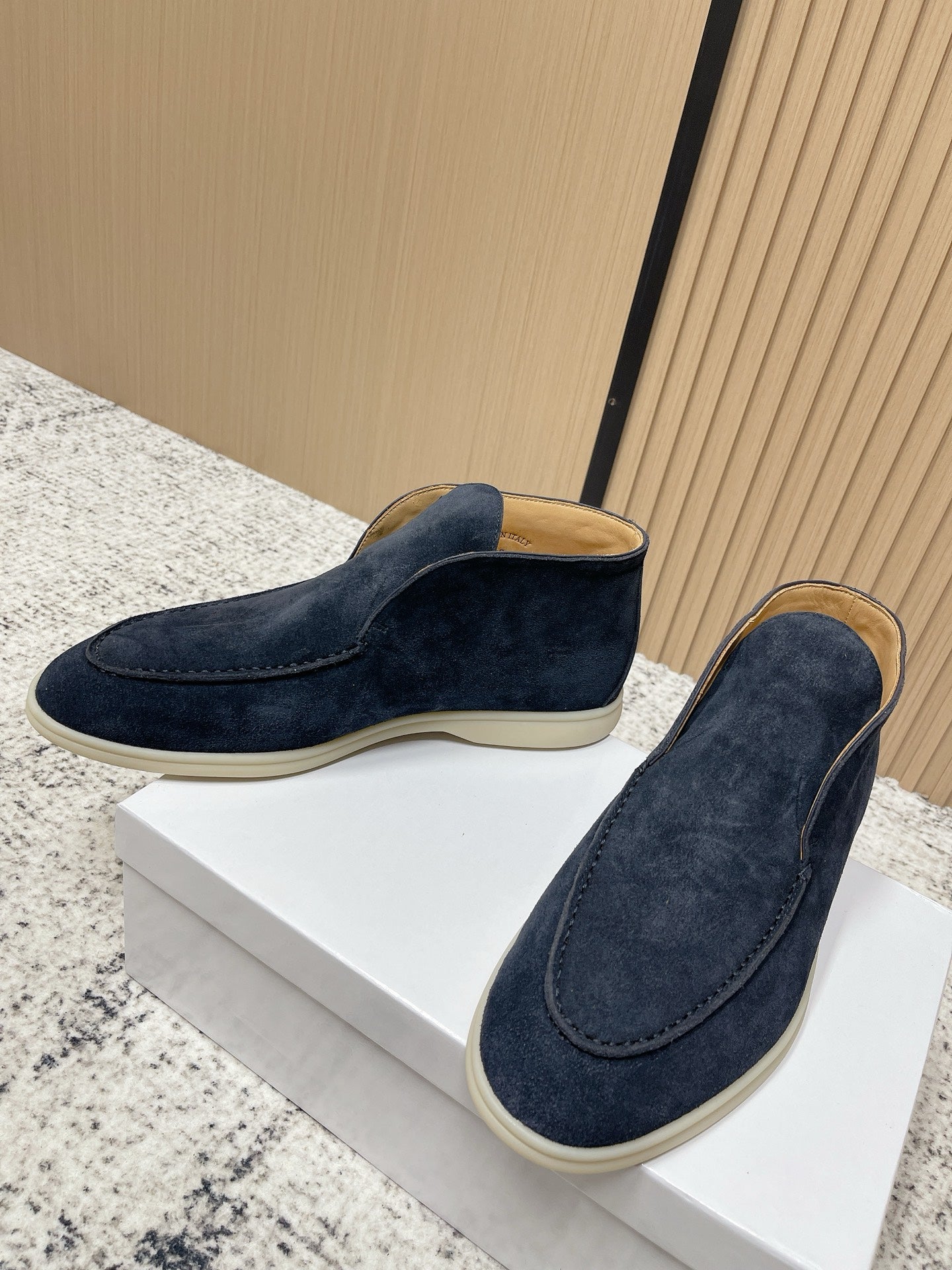 LP Open Walk Ankle Boot Dark Blue Suede 534329