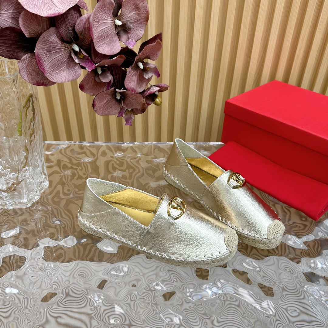 Vlogo Loafer Gold Leather