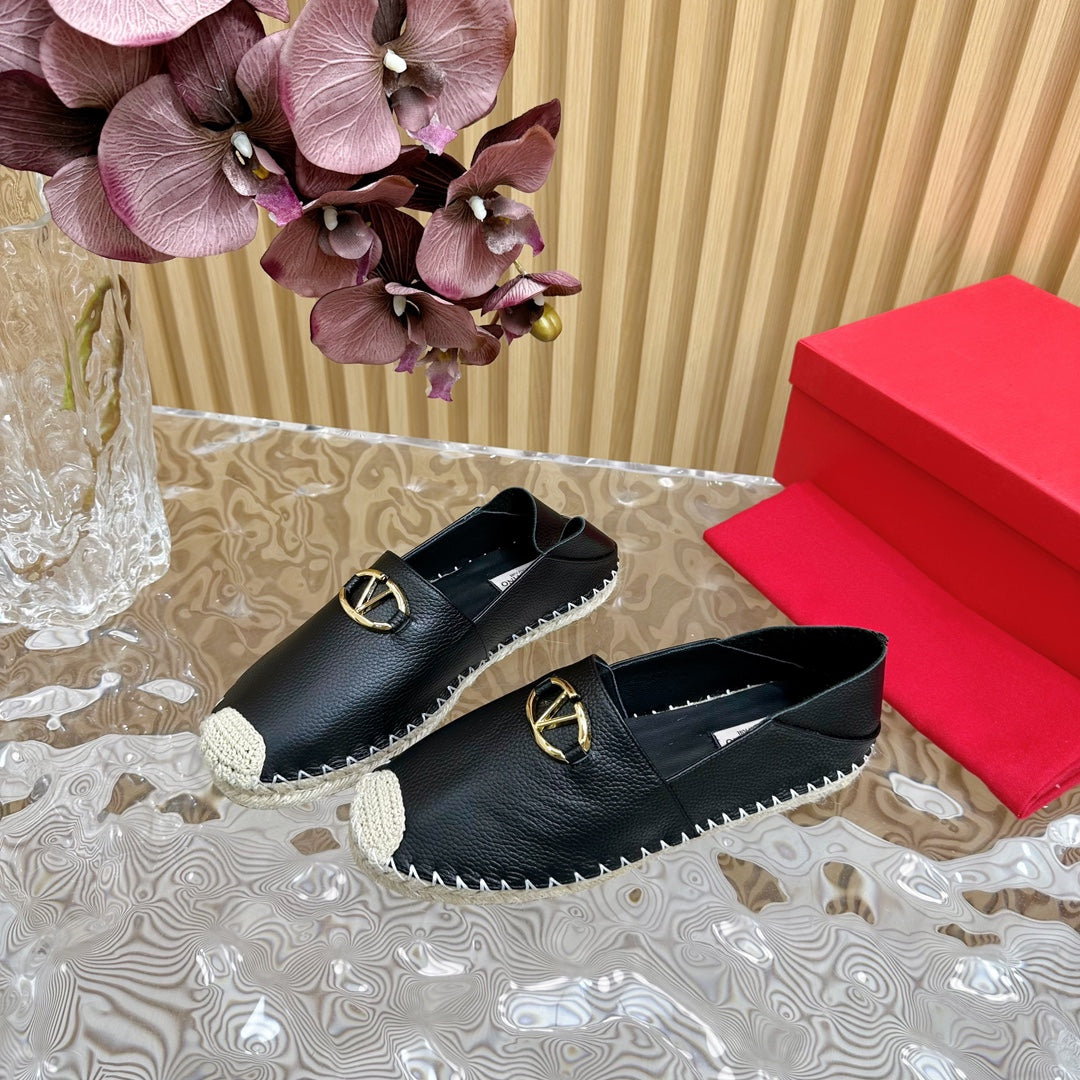 Vlogo Loafer Black Leather