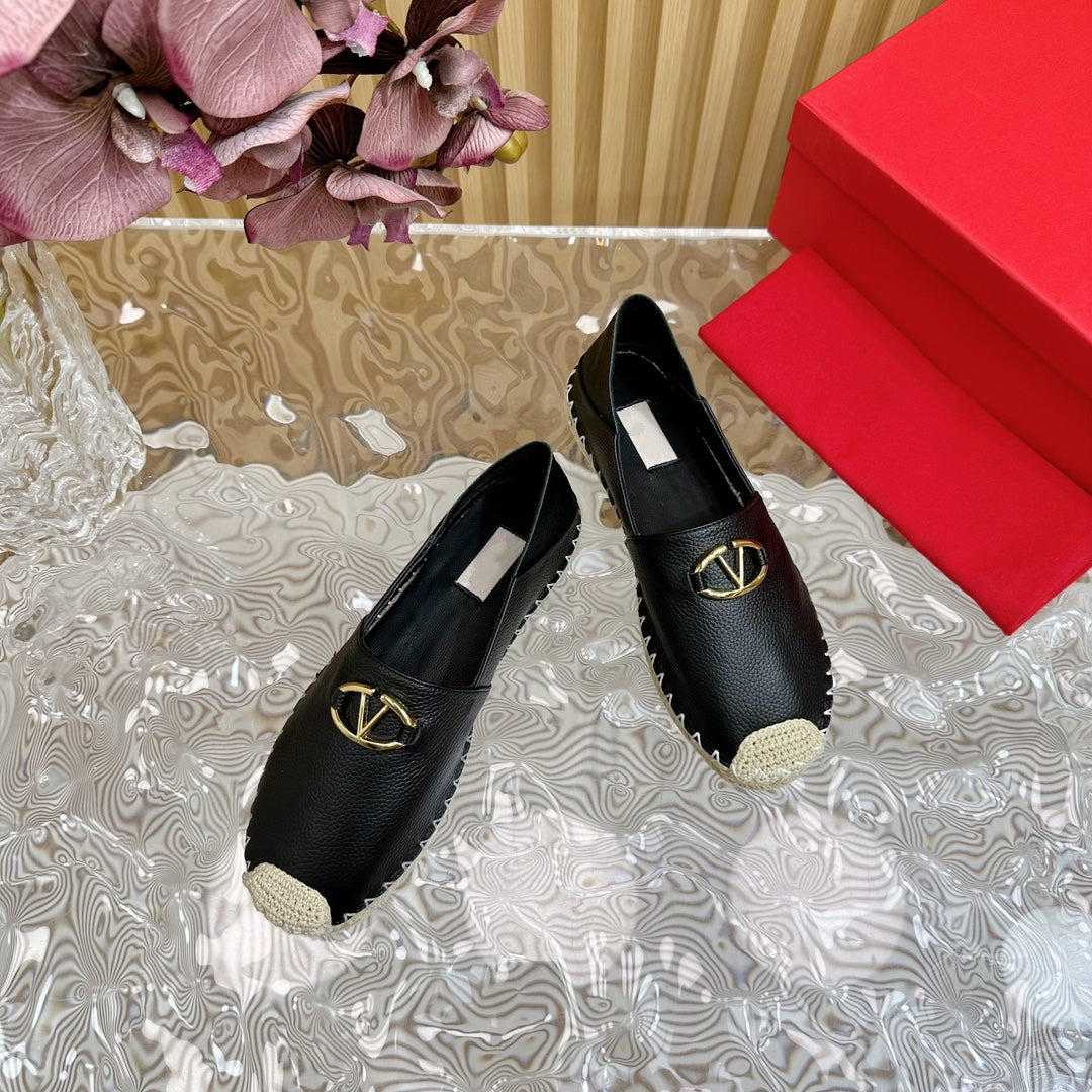 Vlogo Loafer Black Leather