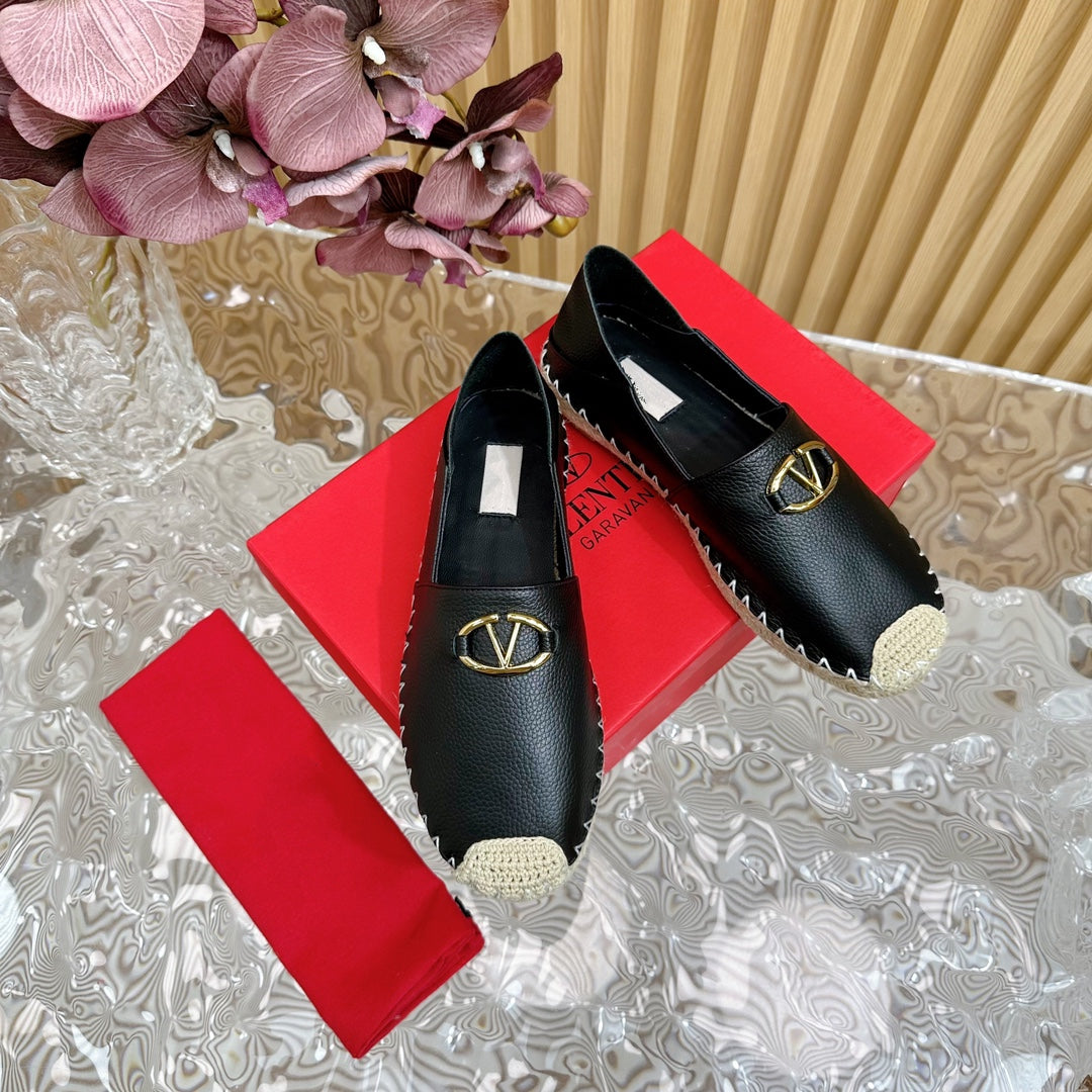 Vlogo Loafer Black Leather