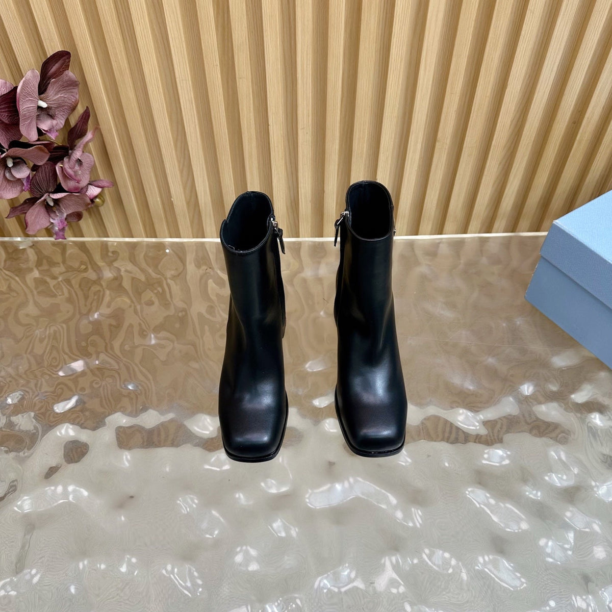 Prada 25 Boot Black Cowhide 498226