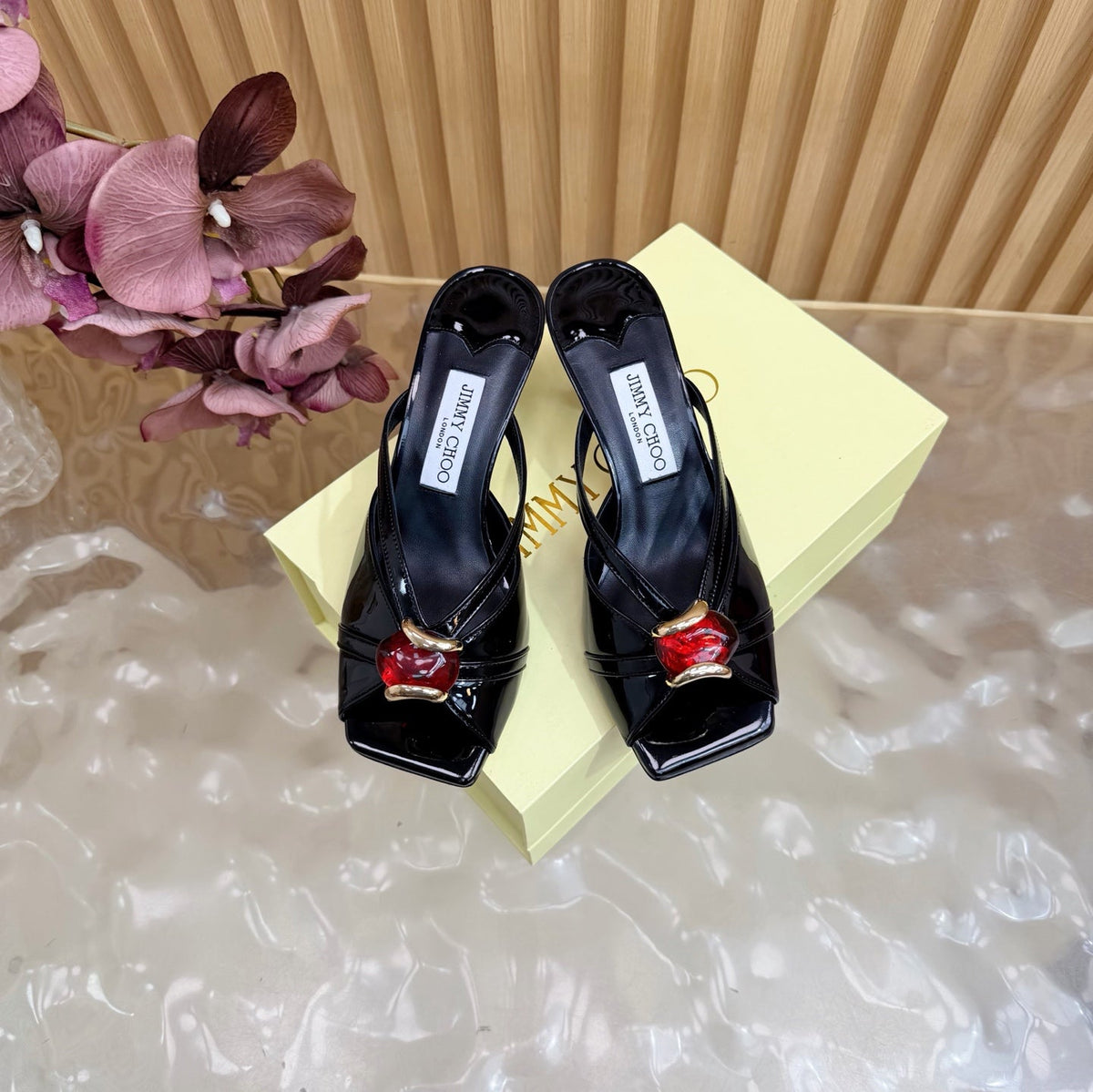Jimmy Choo 2026 Brigitte Sandals Patent Leather 949774