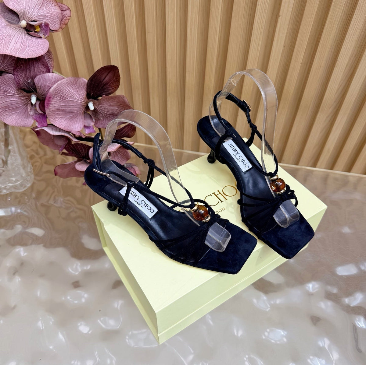 Jimmy Choo 2026 Lova Sandals Suede With Beads 949796