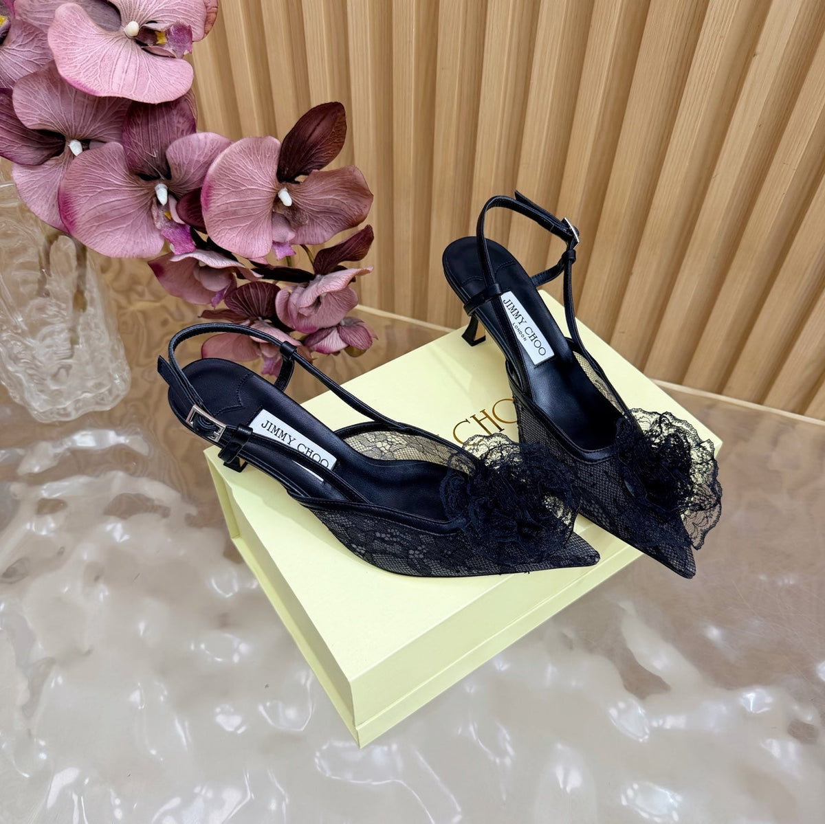 Jimmy Choo 2026 Mimmi Slingback 65mm Lace 949803