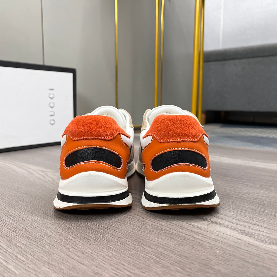 GG Men's Ace Bee Sneaker Multicolor Suede Cowhide 487717