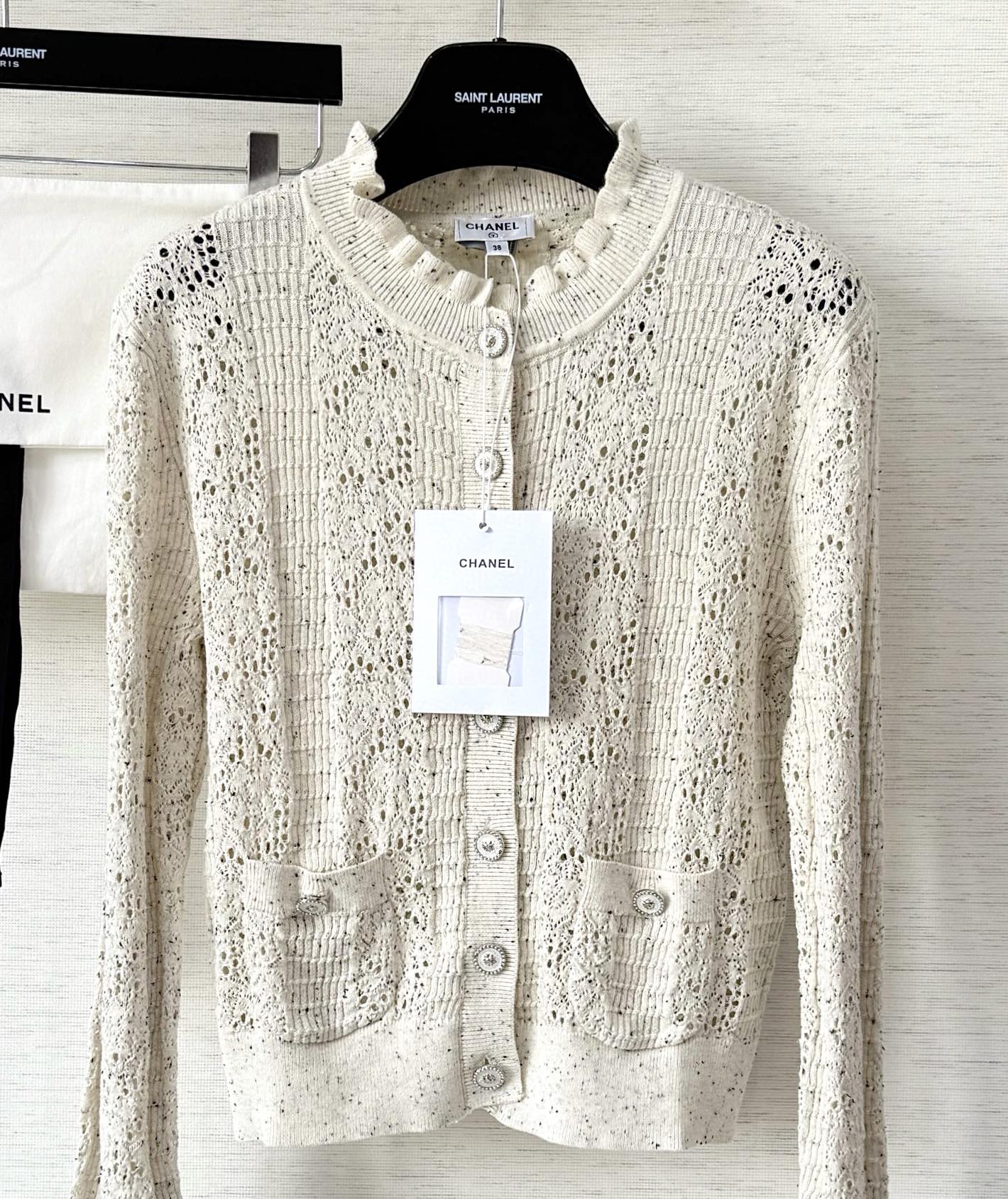CC 25 Cardigan Beige Wool