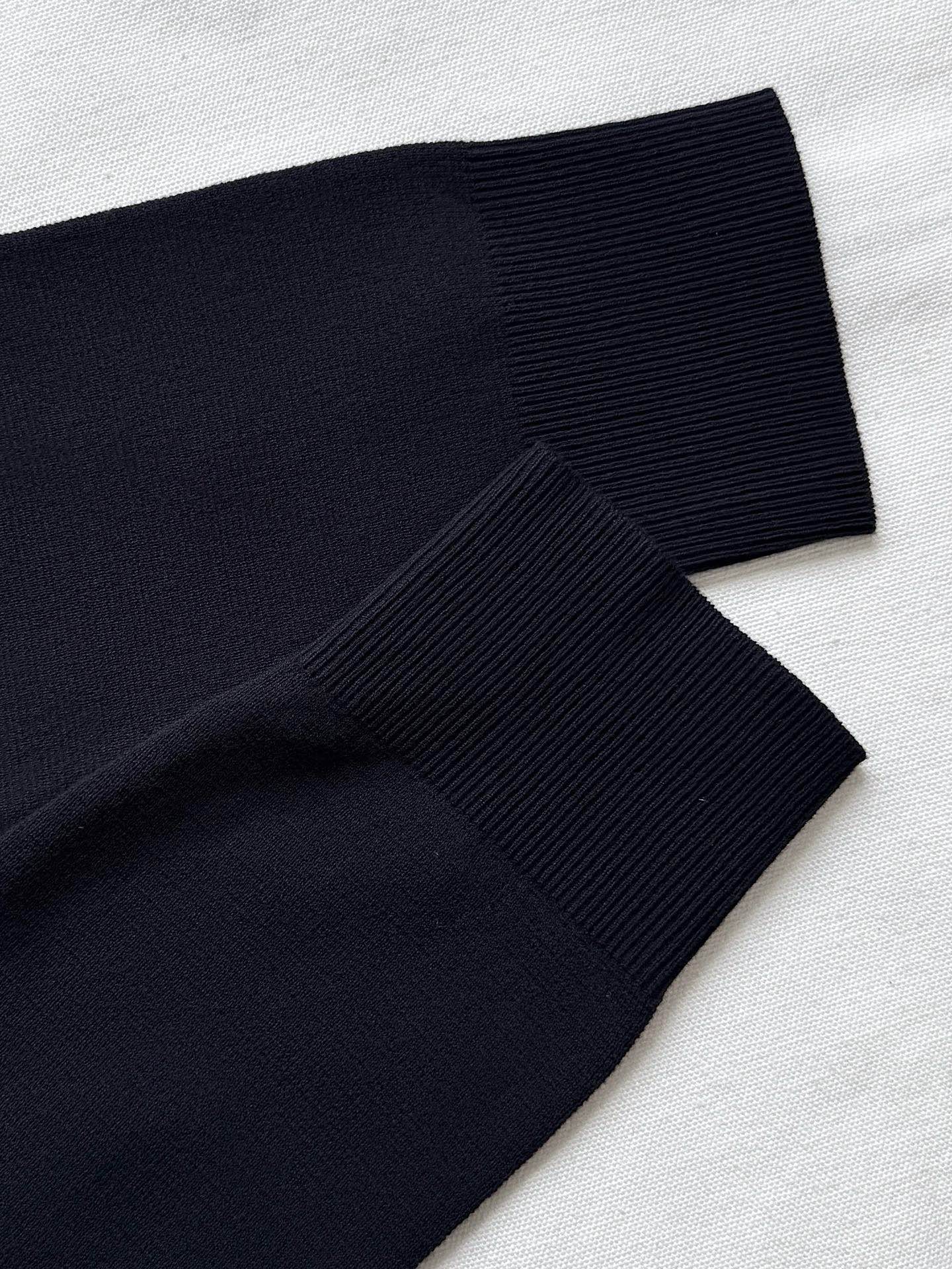 GG 25 Knitted Sweater Black Cotton 0007