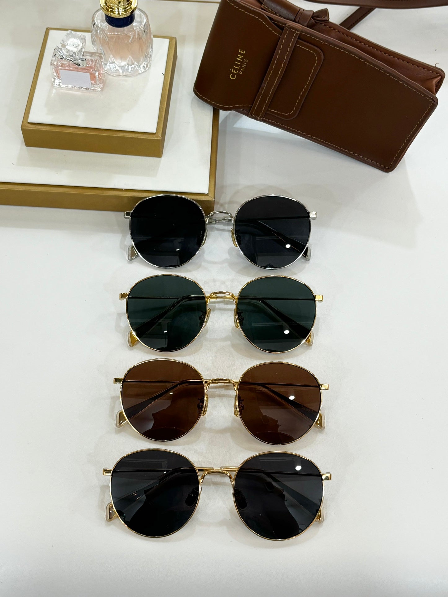 SUNGLASS CL40100 IN METAL MINERAL GLASS LENSES