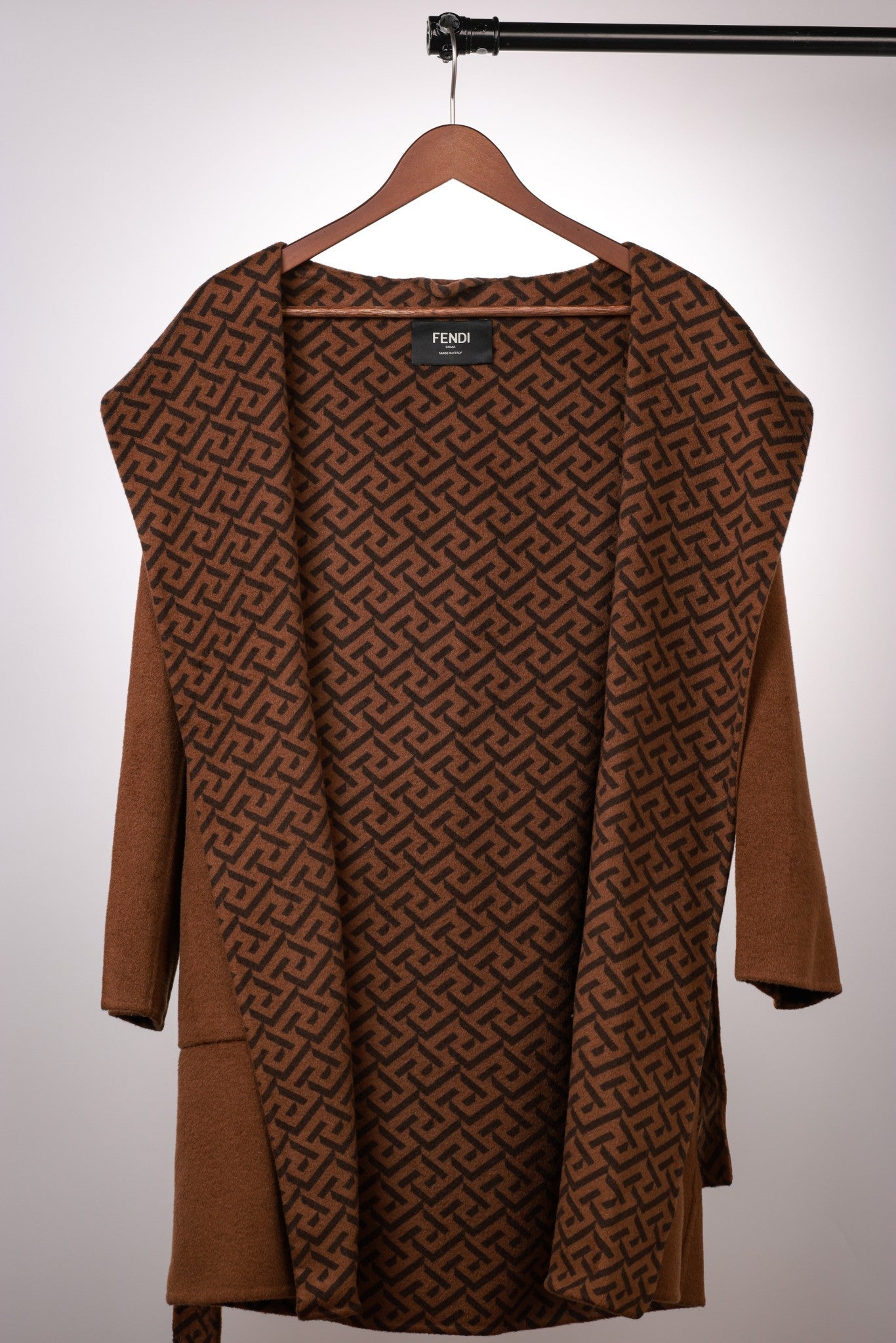 Fendi 25 Jacket Brown Jacquard 0007