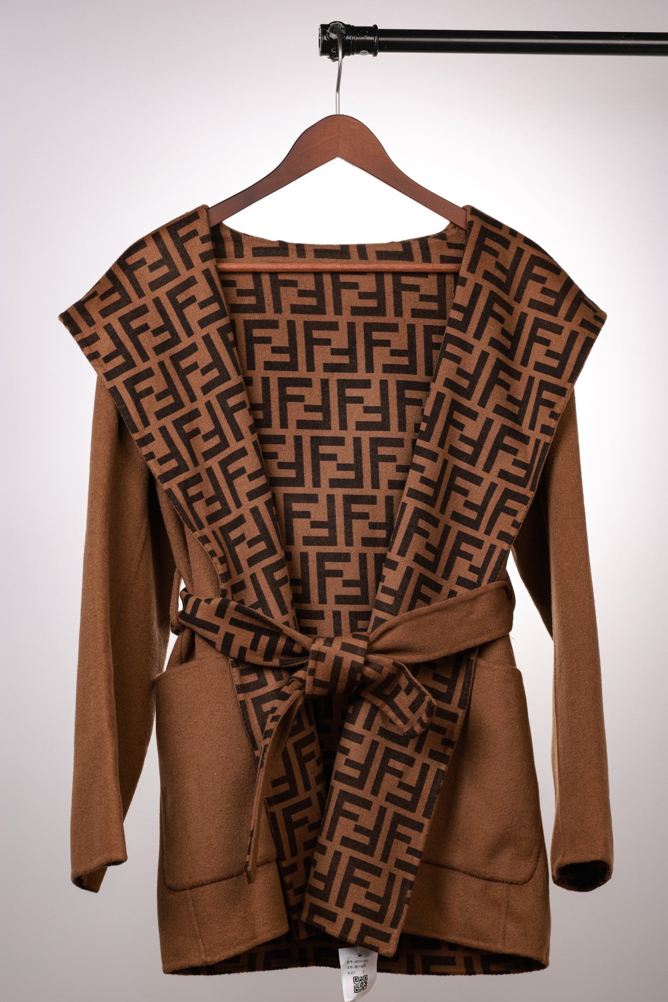 Fendi 25 Jacket Brown Jacquard 0007