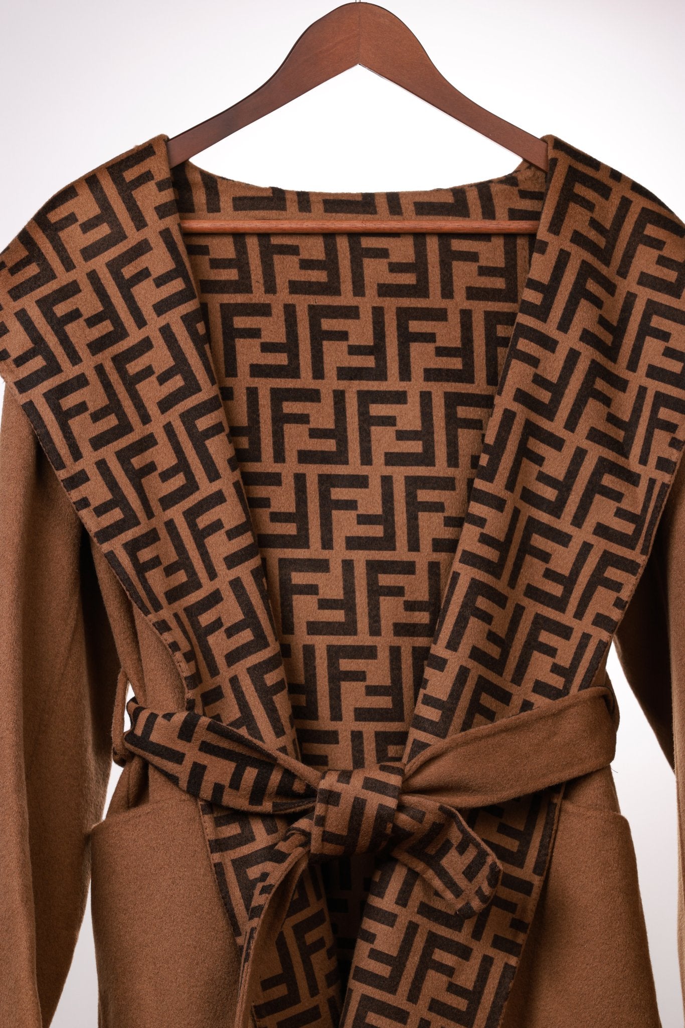 Fendi 25 Jacket Brown Jacquard 0007