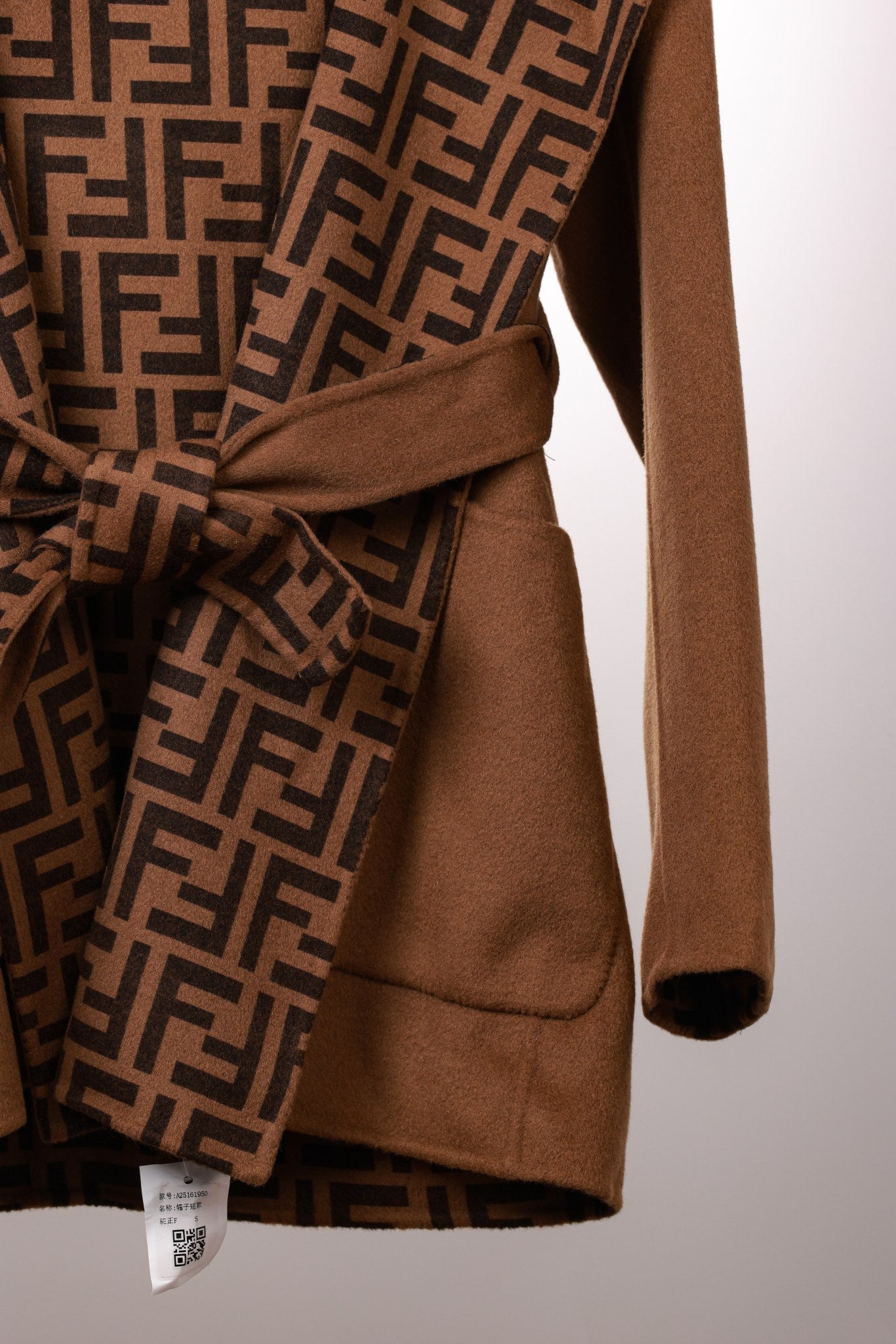 Fendi 25 Jacket Brown Jacquard 0007