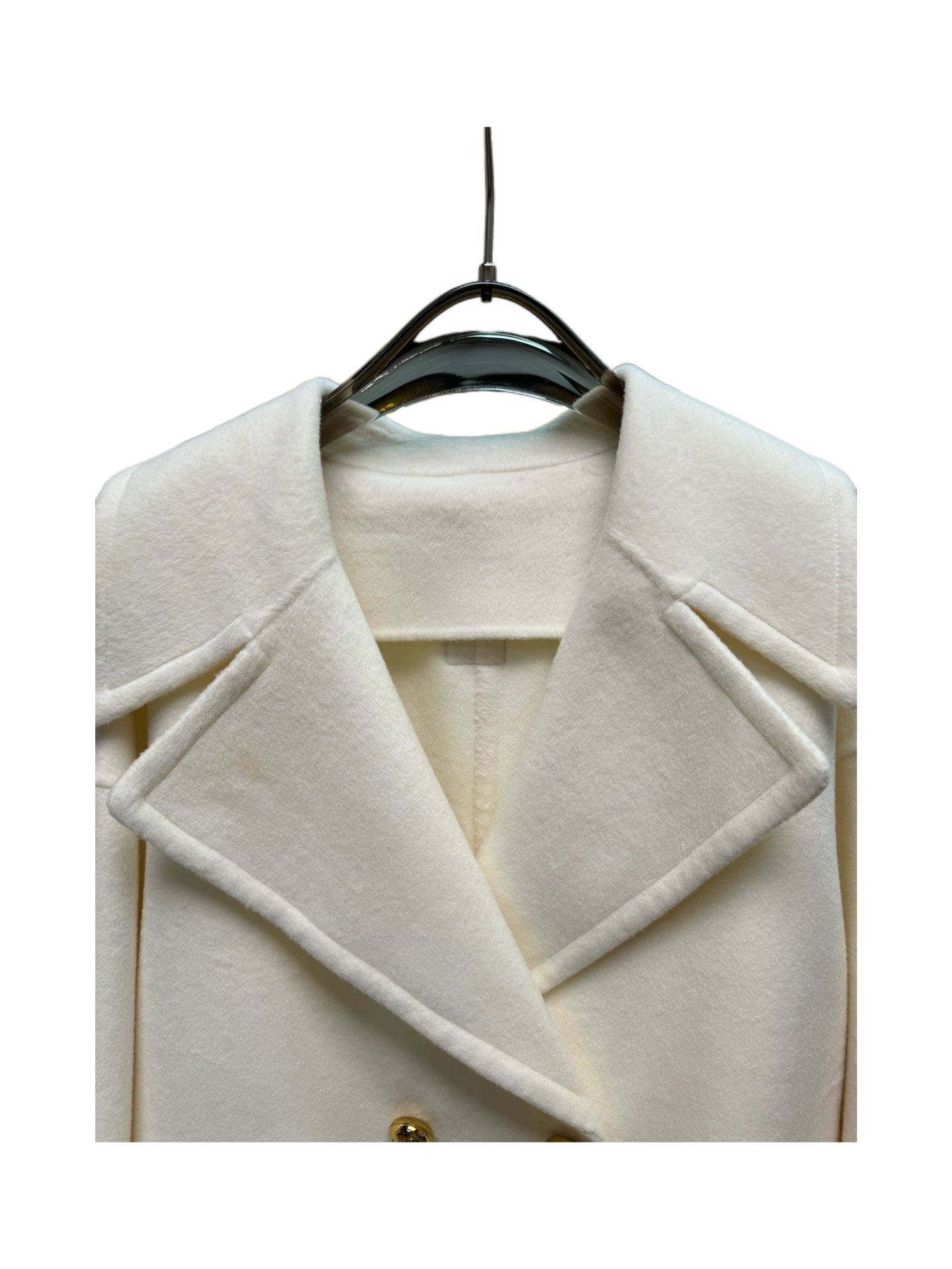 Loewe 2025 Coat White Wool Cashmere 305190
